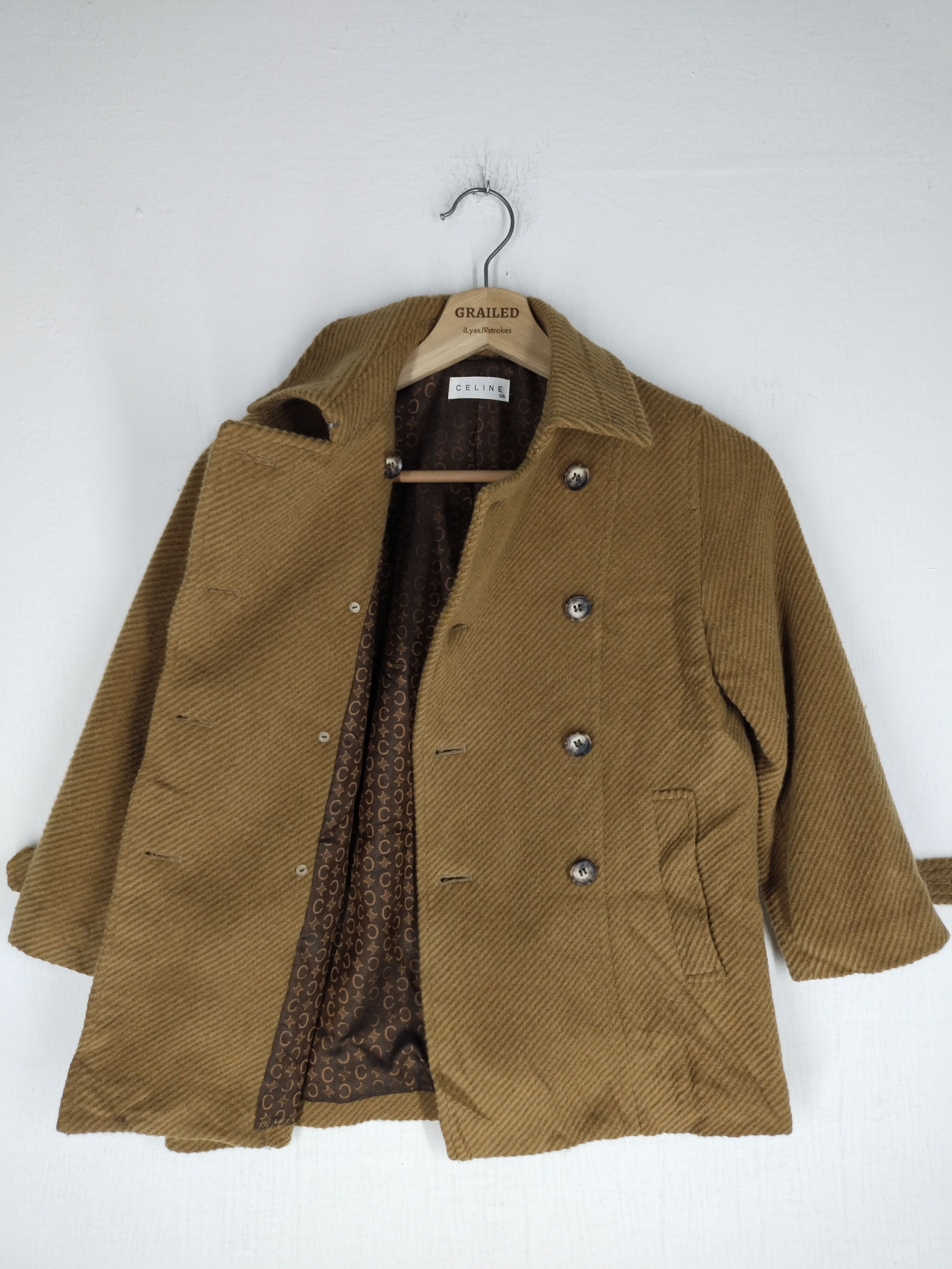 image of Vintage 80's Celine Double-Breasted Jacket, Women's (Size Small)