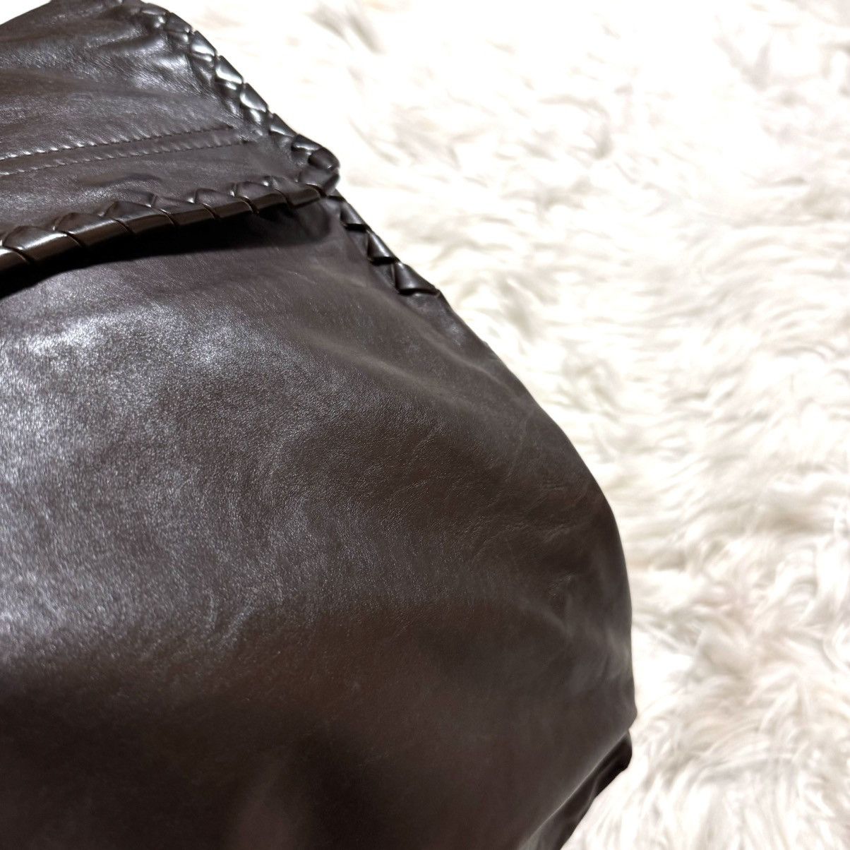 Bottega Veneta Bottega Veneta Intrecciato Piping Leather Shoulder Bag Size ONE SIZE - 20 Thumbnail