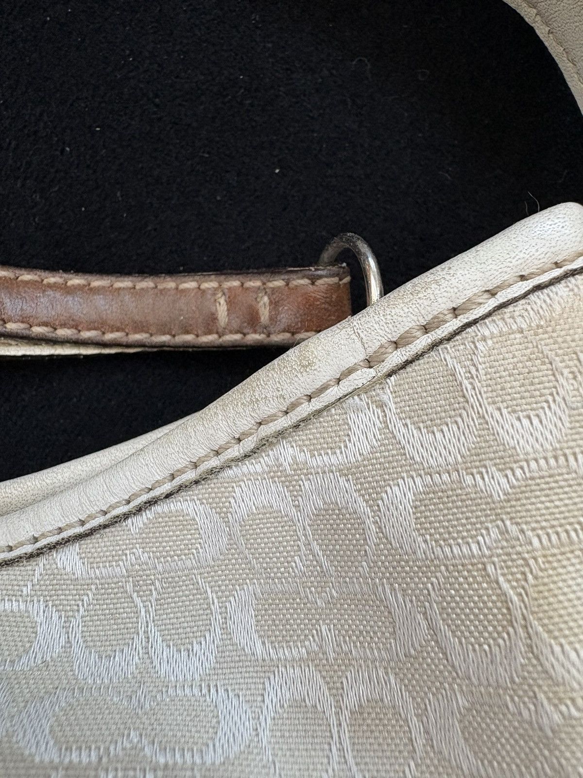 Coach 1990s Coach 6351 Monogram Logo Hobo Bag Size ONE SIZE - 3 Thumbnail