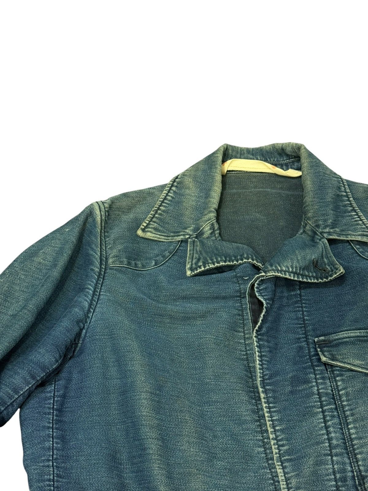45rpm Faded Indigo Blue 45rpm Chore Jacket Slim cdg visvim 7🟩3 Size US M / EU 48-50 / 2 - 7 Thumbnail