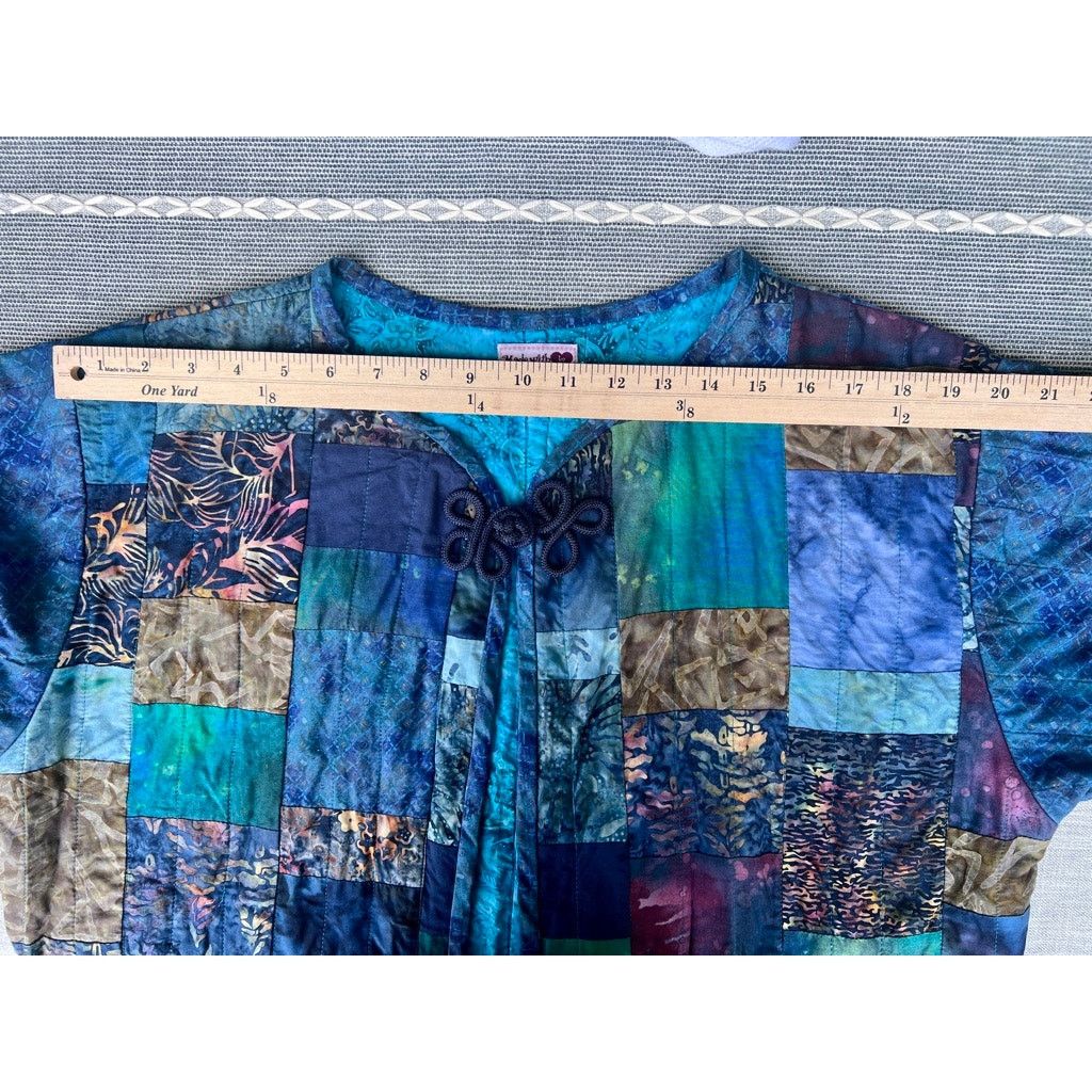 Handmade Vintage Handmade Quilted Jacket Y2K Grandmacore Cottagecore Size M / US 6-8 / IT 42-44 - 10 Thumbnail