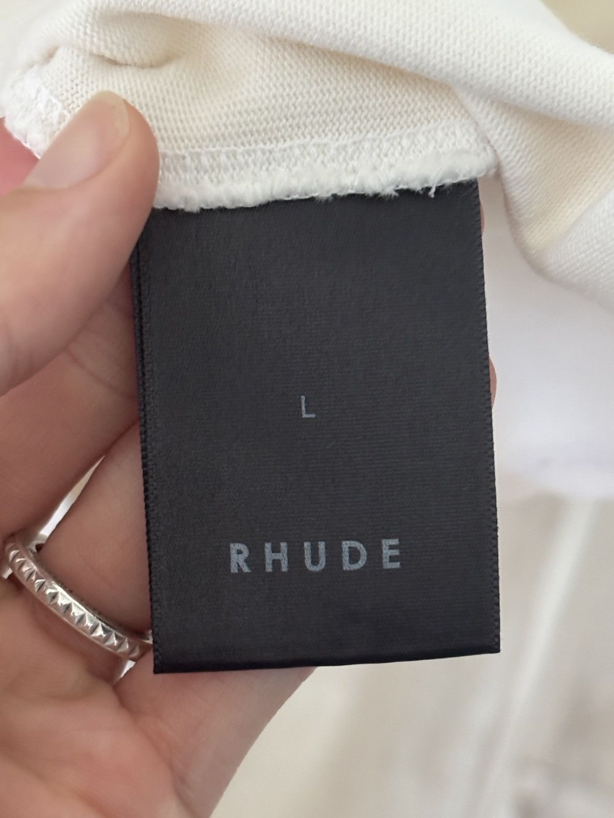 Rhude RHUDE RED REPEAT CHEVRON LOGO TEE Size US L / EU 52-54 / 3 - 8 Thumbnail