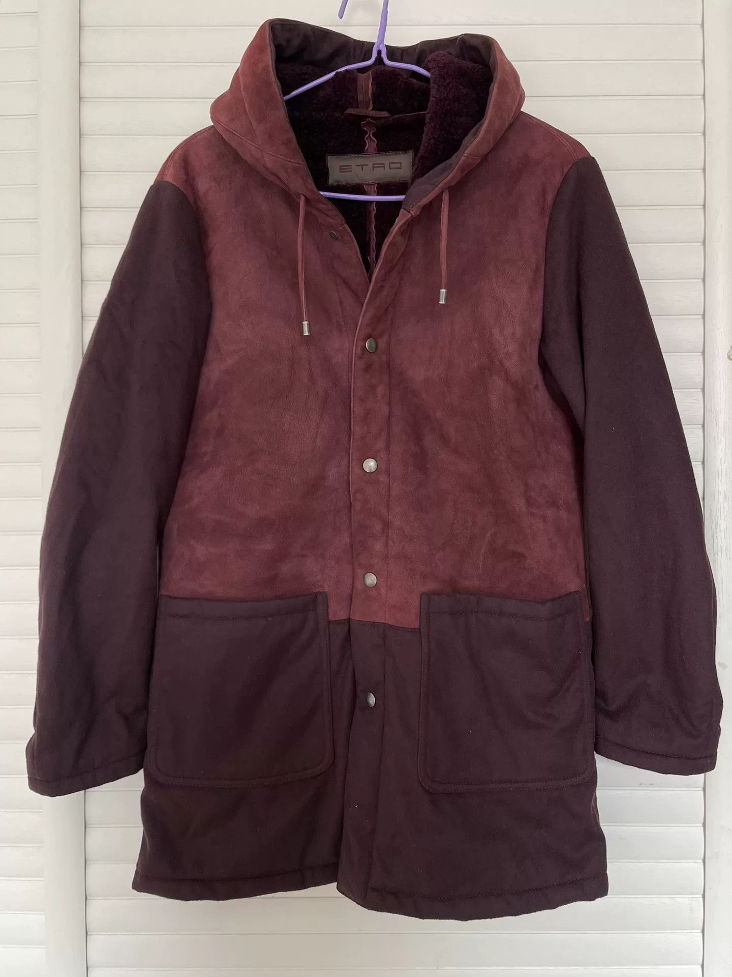 Etro ETRO Fur-Cotton Spliced Coat Size US M / EU 48-50 / 2 - 1 Thumbnail