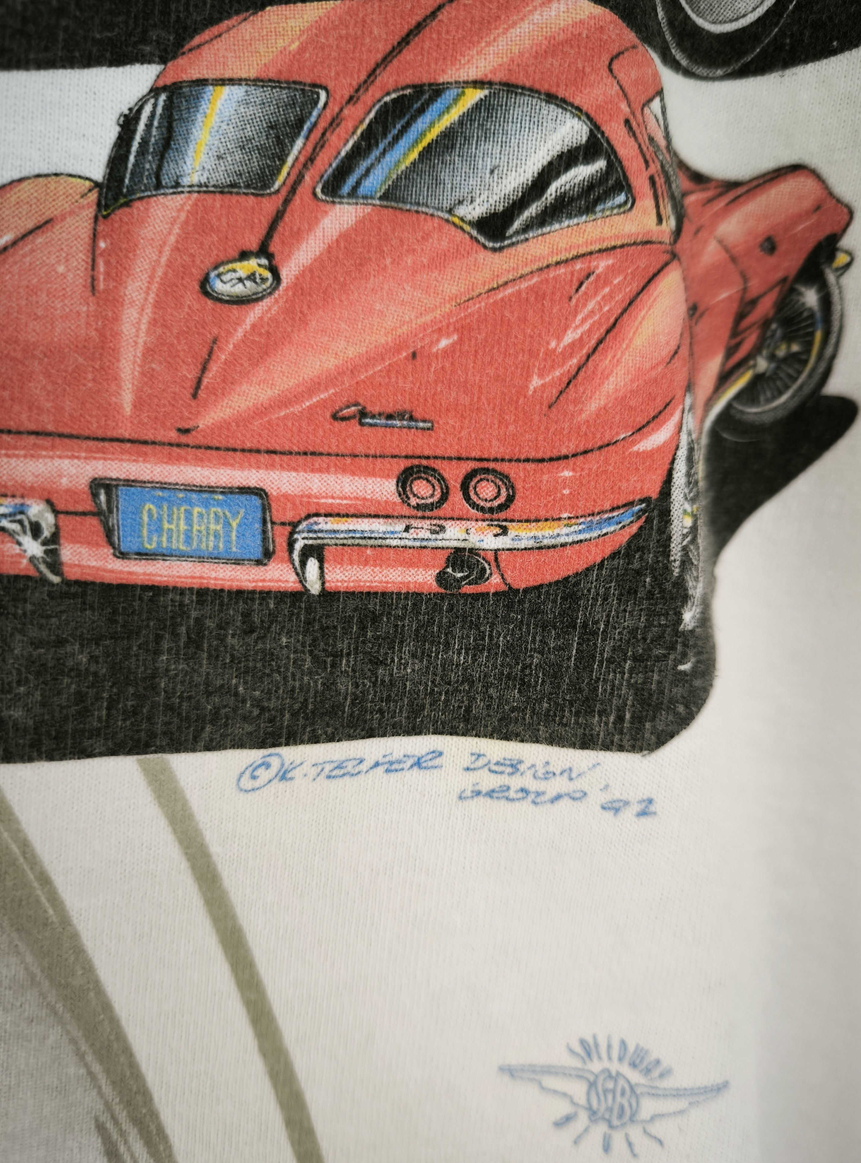 Vintage Vtg 1992 CHEVROLET CORVETTE tee Size US XXL / EU 58 / 5 - 3 Thumbnail