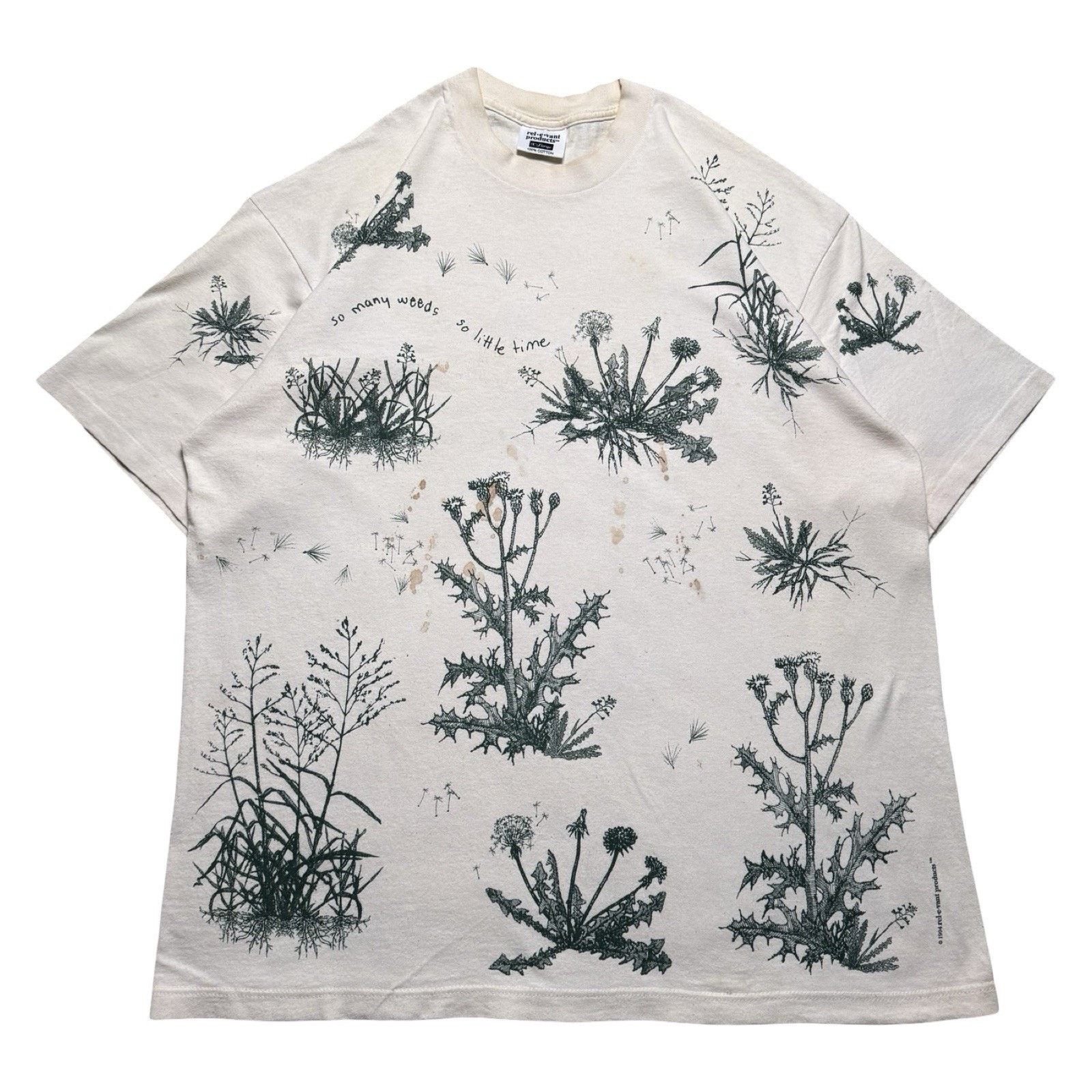 Vintage Vintage Botany Weed Plant Shirt Mens XL Distressed T Shirt Size US XL / EU 56 / 4 - 1 Thumbnail