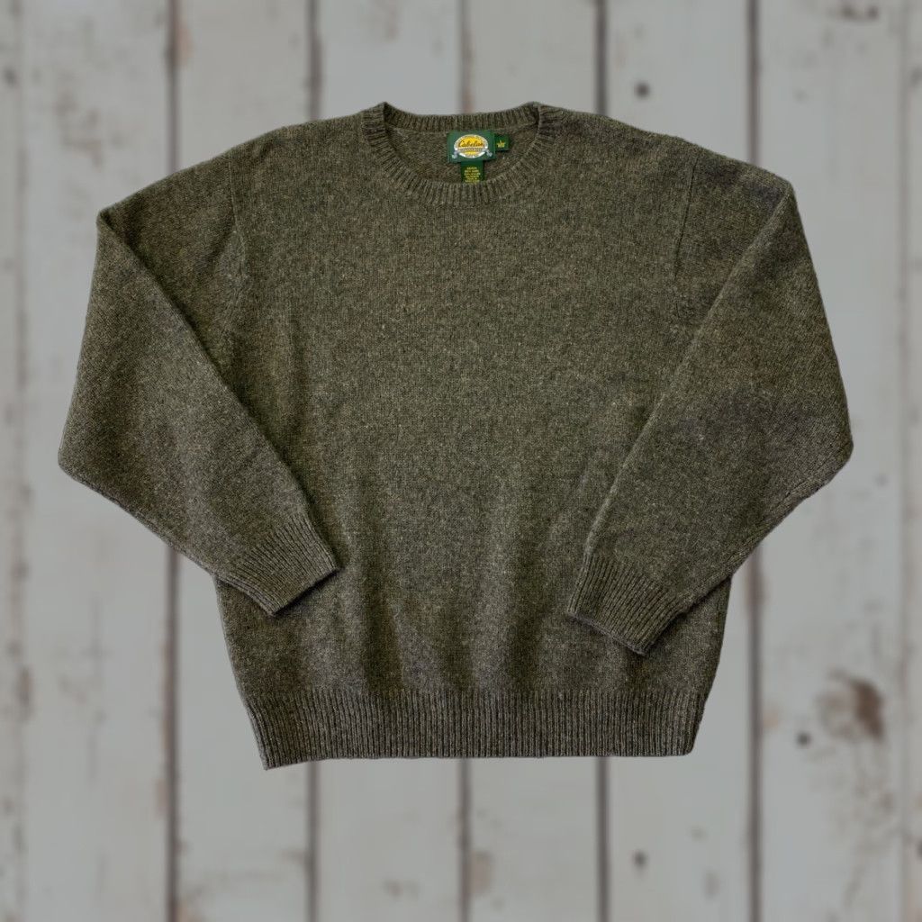Vintage VINTAGE Cabelas Sweater Wool Blend Mens L Green Pullover Crewneck Knit Size US L / EU 52-54 / 3 - 1 Thumbnail