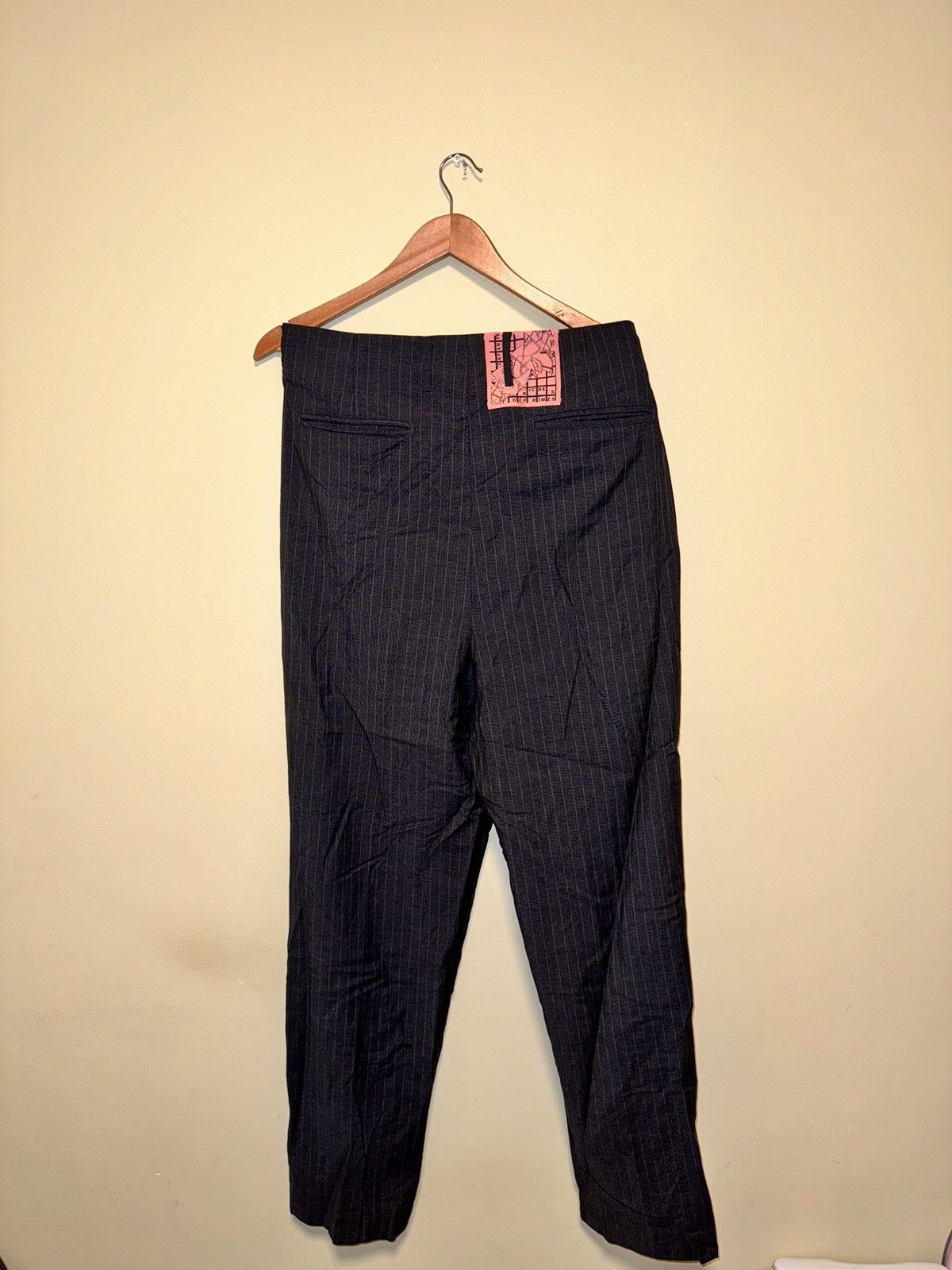 Enfants Riches Deprimes ERD Grey Pinstripe Assemblage Pleated Trousers Size US 36 / EU 52 - 2 Thumbnail