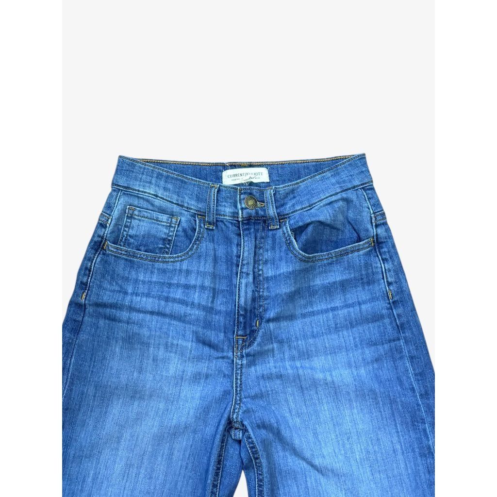 Current/Elliot Current Elliott "Navigator" Wide Leg Jeans 27 Doheny Wash He Size 27" / US 4 / IT 40 - 5 Thumbnail