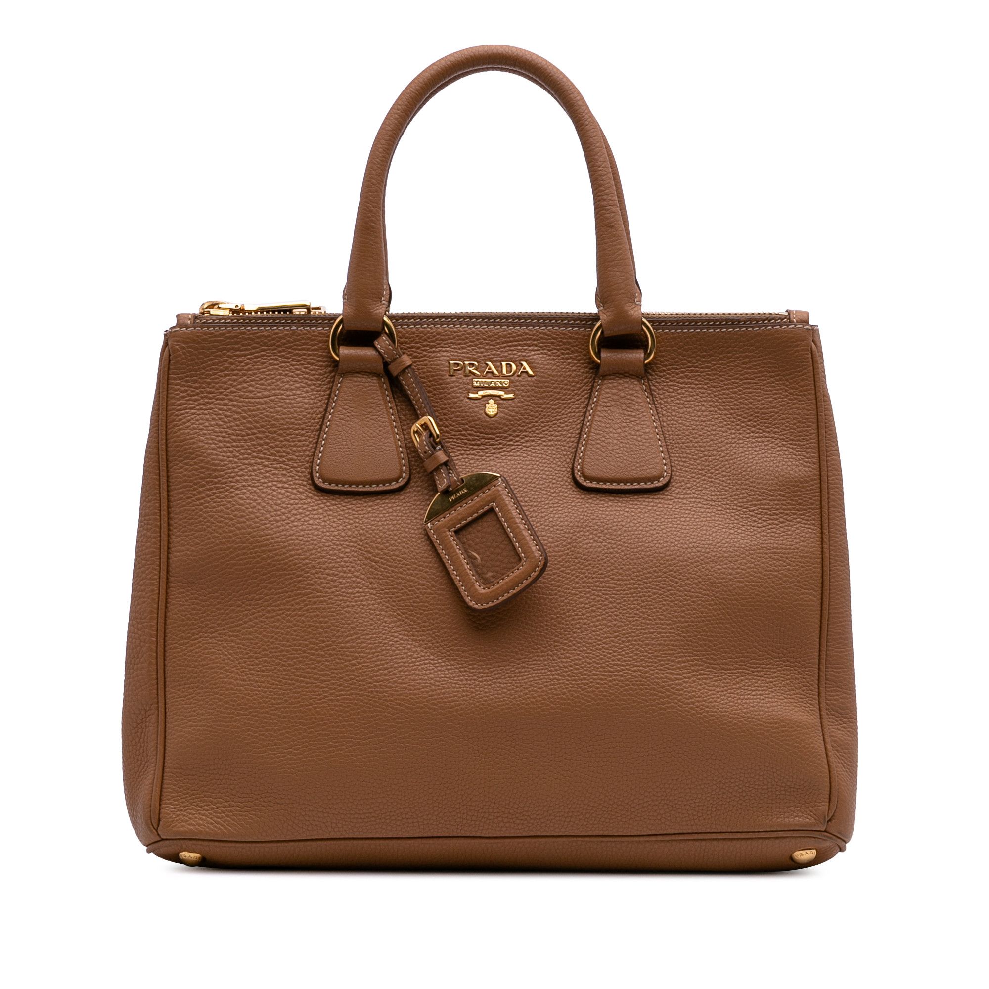 Prada Prada Large Vitello Daino Double Zip Satchel Size ONE SIZE - 1 Thumbnail