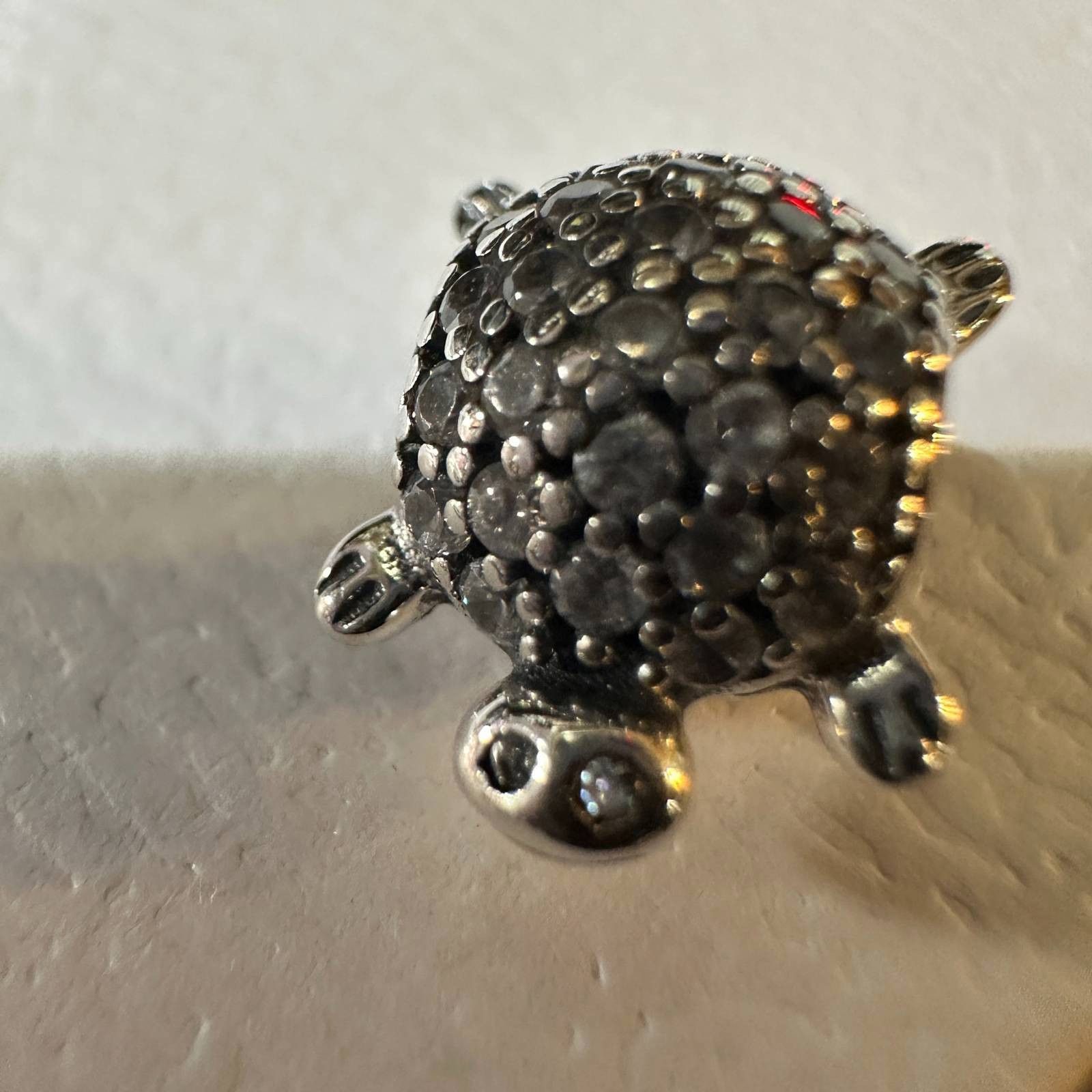 pandora Authentic Pandora, Retired Sparkling CZ Sea Turtle Charm Size ONE SIZE - 5 Thumbnail