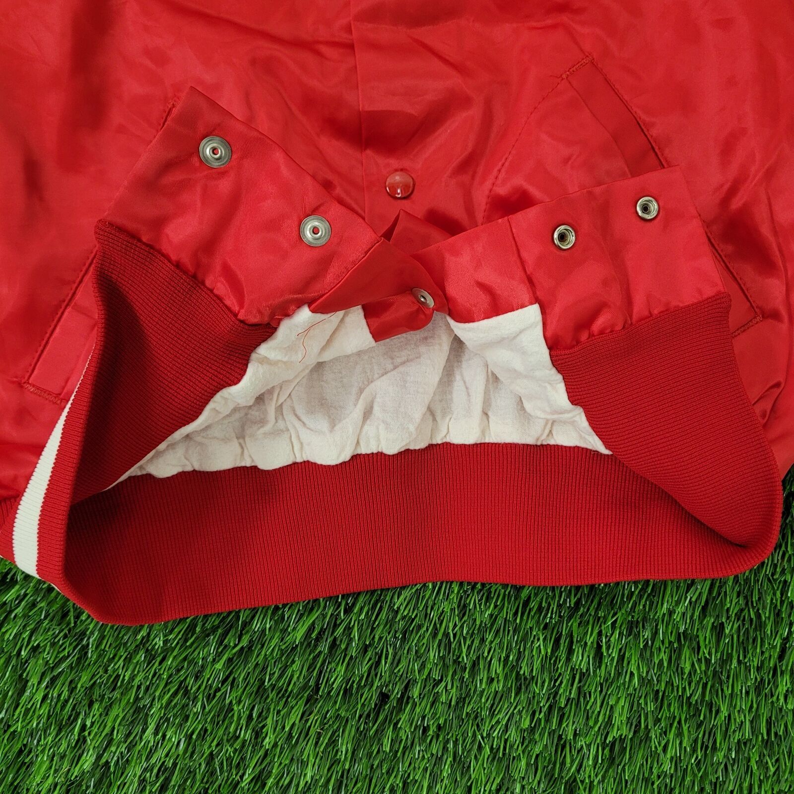 Vintage Vintage 80s Chicago Directory Club Bomber Jacket M 22x24 Red Size US M / EU 48-50 / 2 - 13 Thumbnail