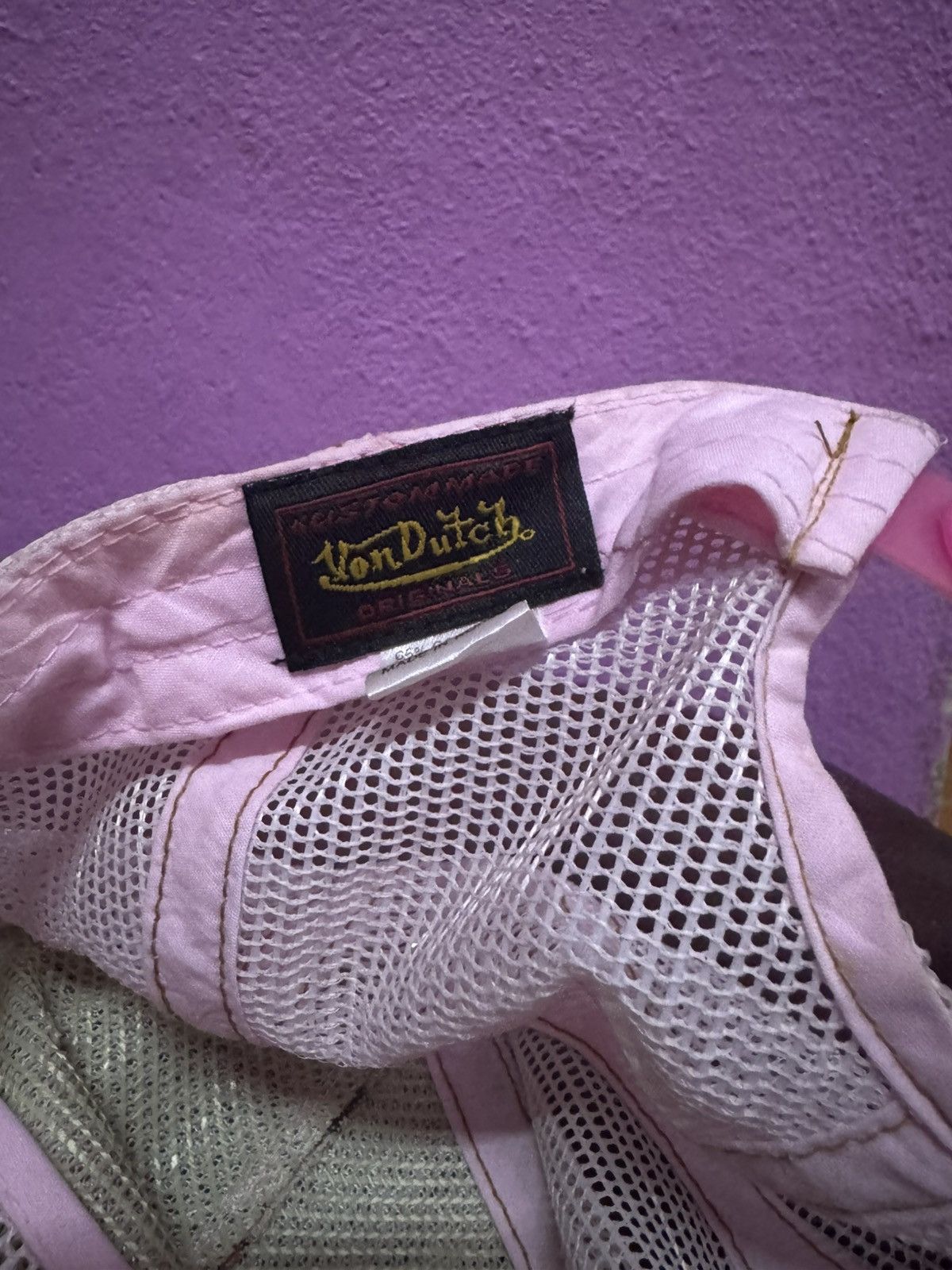 Von Dutch Von Dutch Pink Trucker Snapback Cap One Size Size ONE SIZE - 5 Thumbnail