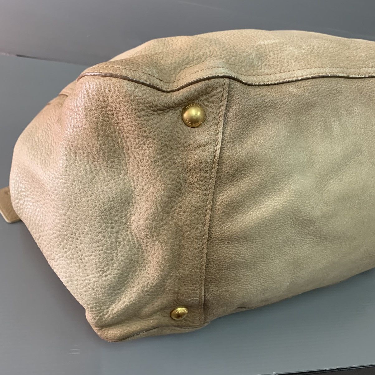 Prada Prada Leather Large Shoulder Bag Size ONE SIZE - 10 Thumbnail