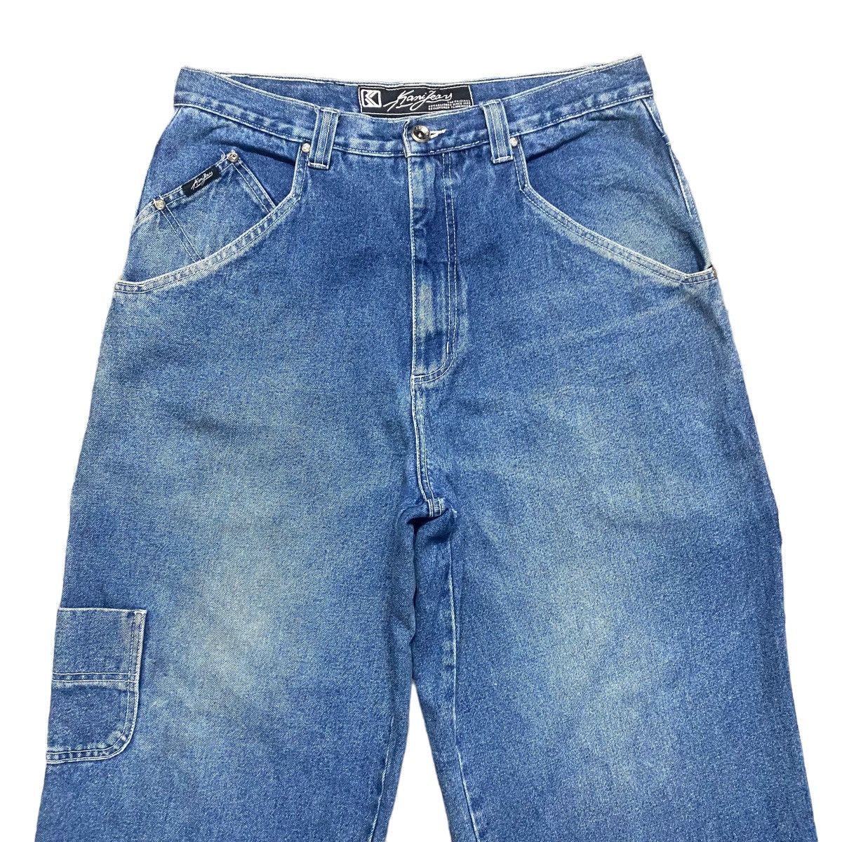 Karl Kani Vintage Kani Denim Carpenter Baggy Pants Size US 33 - 3 Thumbnail