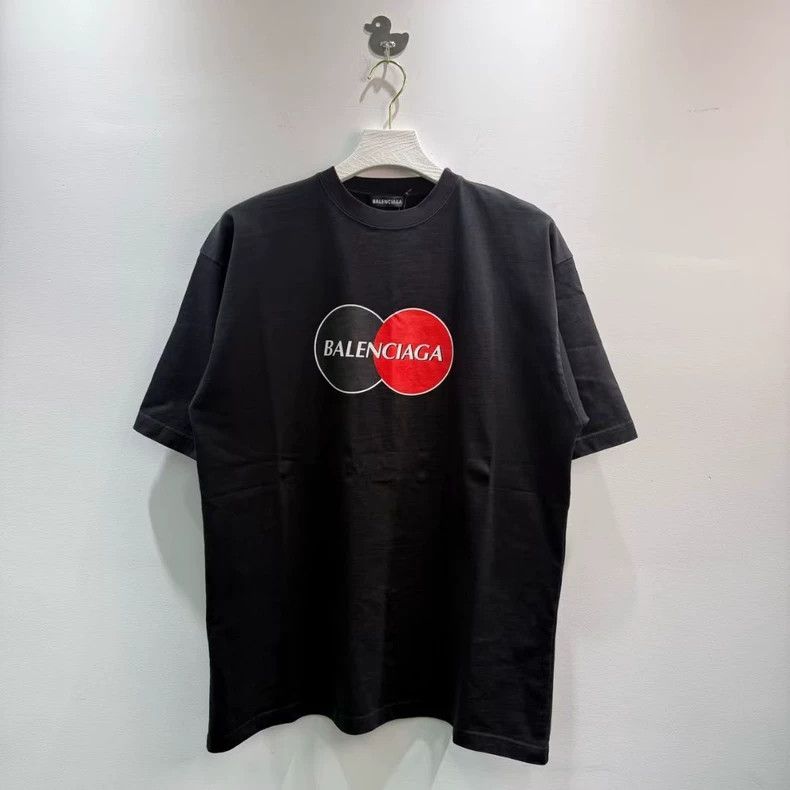 Balenciaga MasterCard Printed Logo Short Sleeve 2505-Nextar