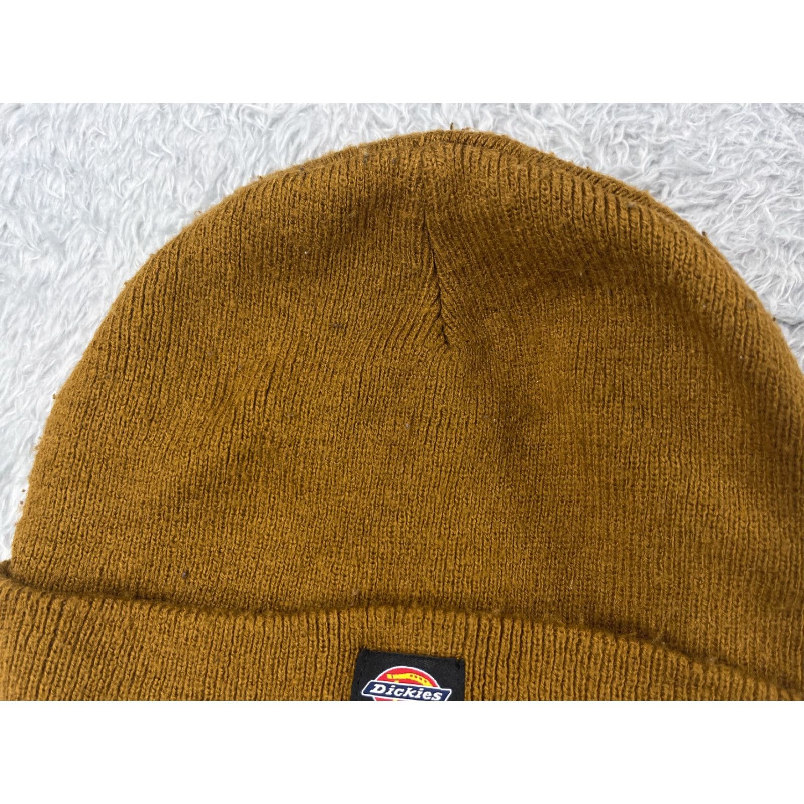 Dickies Dickies Beanie KnIT Beanie One Size Brown 100% Acrylic Knit Unisex Adults Winter Ski Outdoor Logo Beanie Mens Womens Boys Girls Size ONE SIZE - 3 Thumbnail