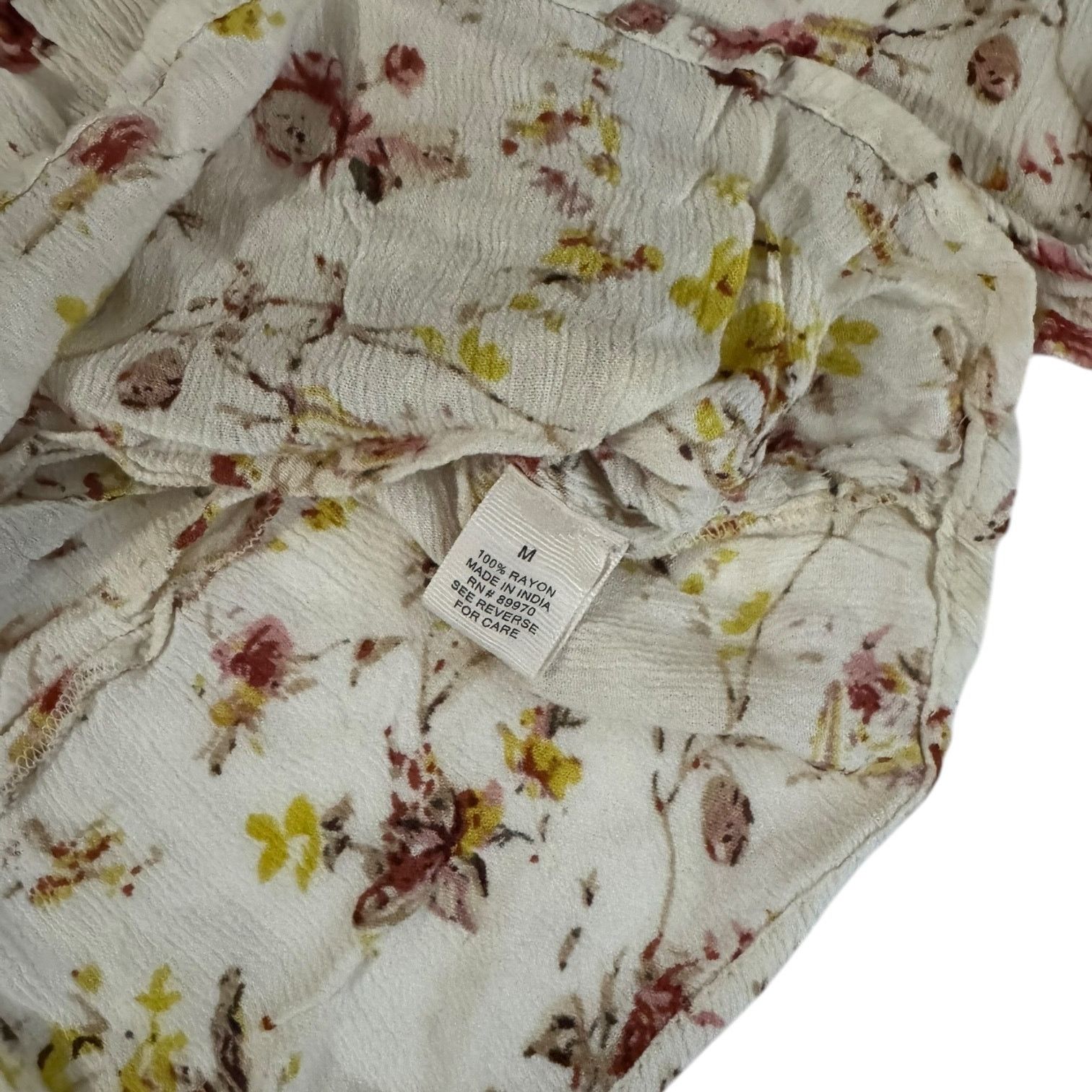 Other Bailey & Chloe Cream Colored Floral Top w/Flared Arms – M Size M / US 6-8 / IT 42-44 - 3 Thumbnail