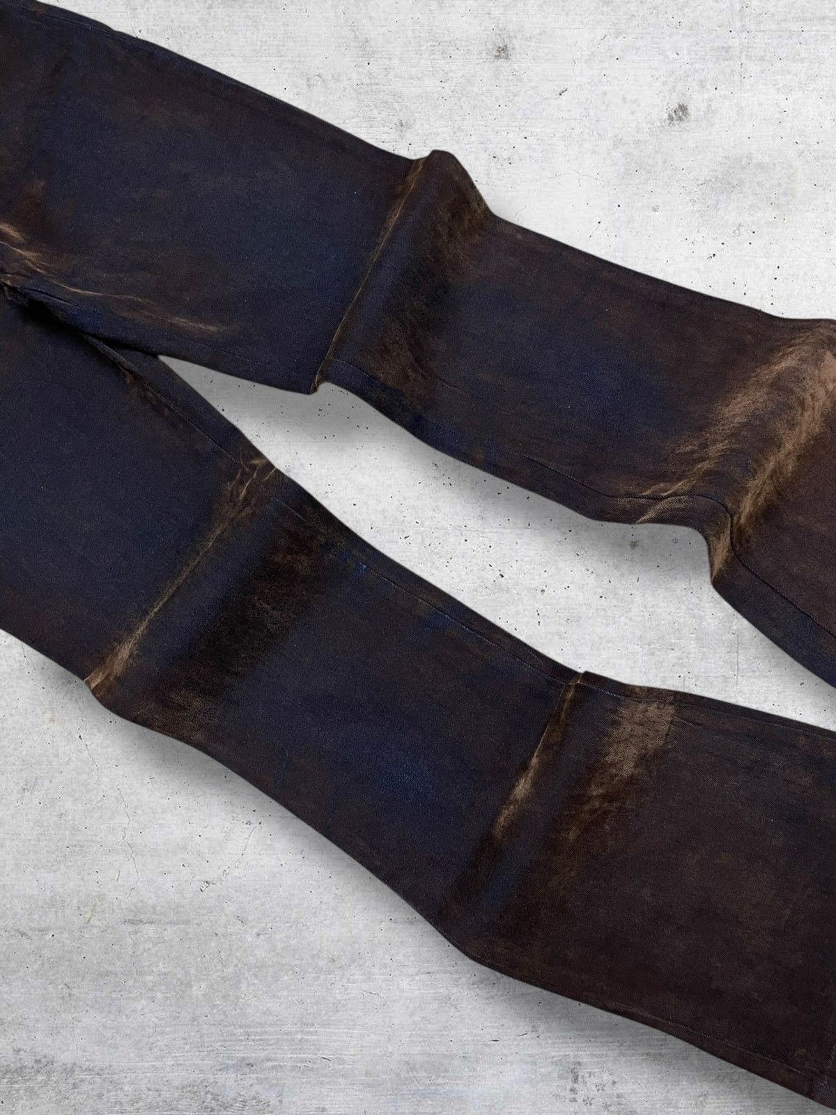 Japanese Brand VINTAGE WEATHERLAND 1990S JAPAN DESIGNER ECAILLE BROWN DENIM Size US 29 - 6 Thumbnail