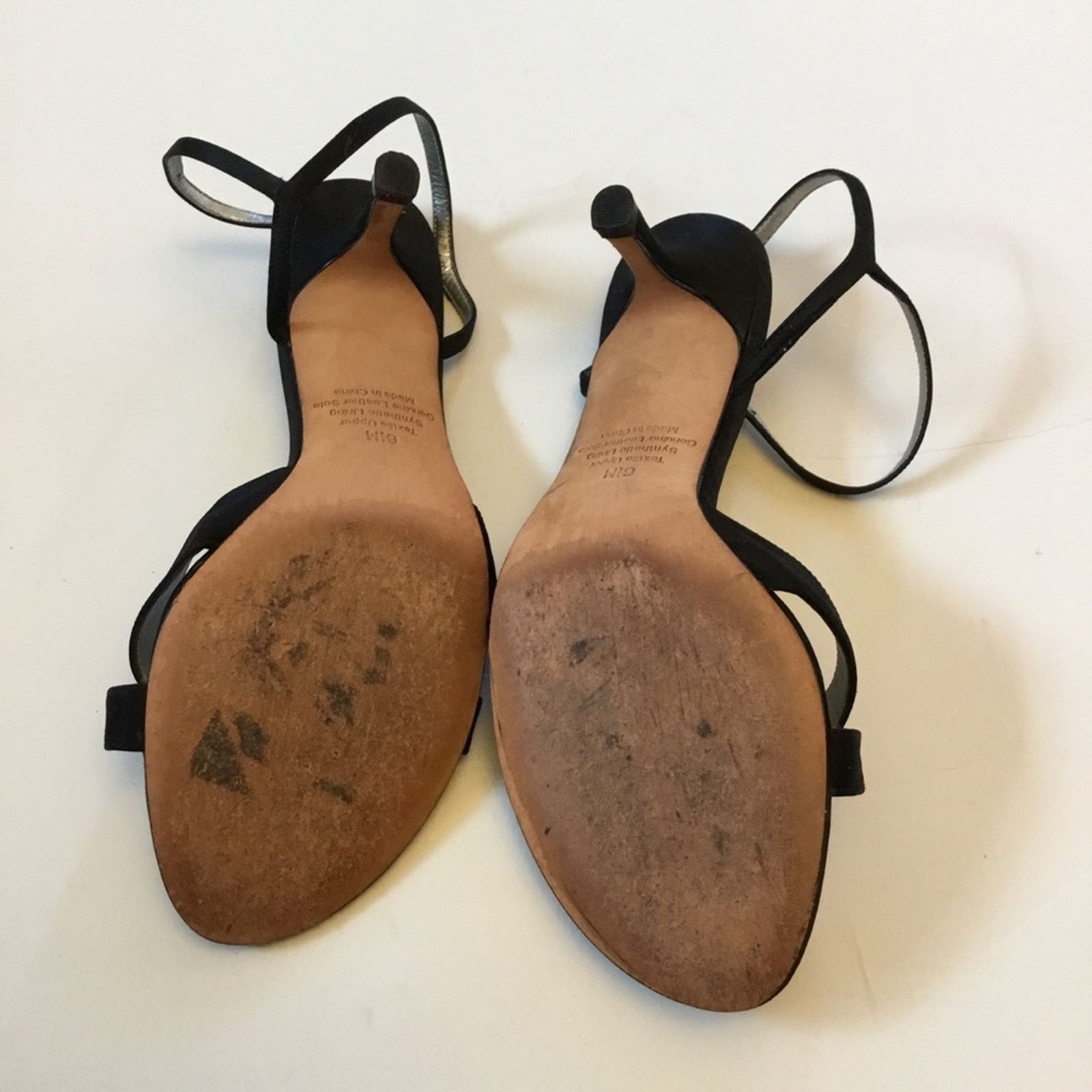Other Platinum BP Black Sandals Heels Size US 6.5 / IT 36.5 - 5 Thumbnail
