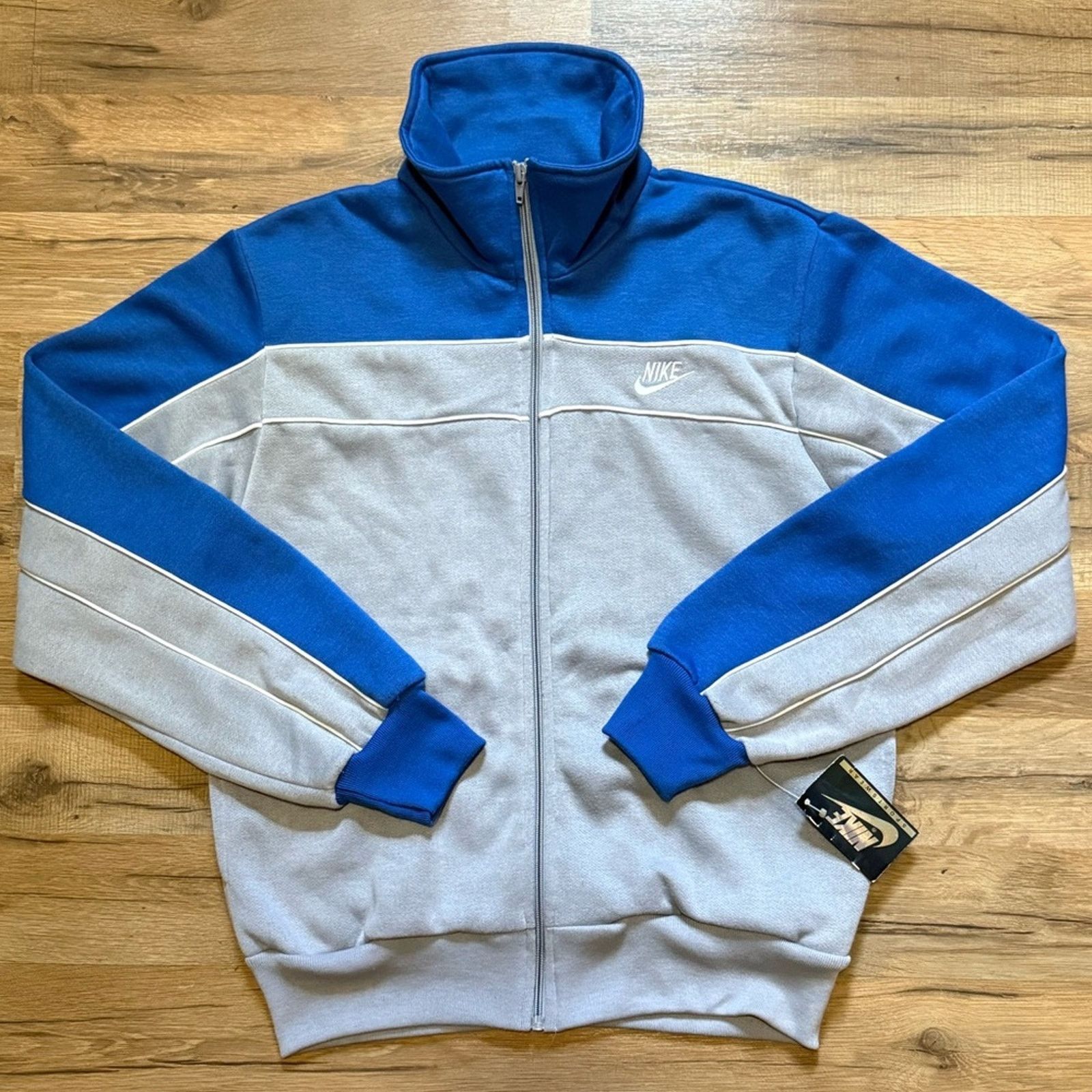 Nike 80s Nike Zip Up Sweatshirt Size US M / EU 48-50 / 2 - 1 Thumbnail