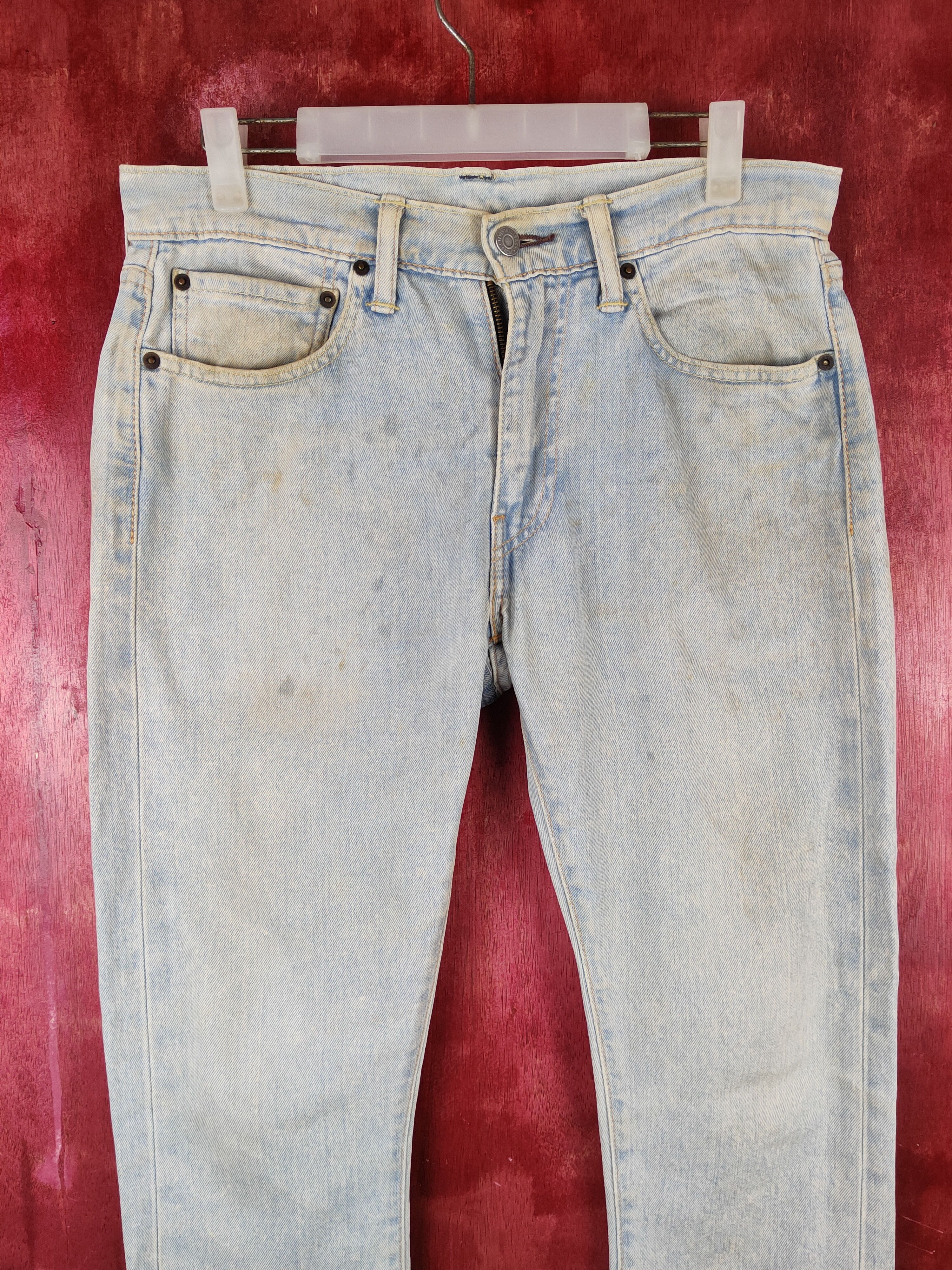 Levi's 519 Levi's Blue Faded vintage Skinny Denim #S1413 Size US 32 / EU 48 - 2 Thumbnail