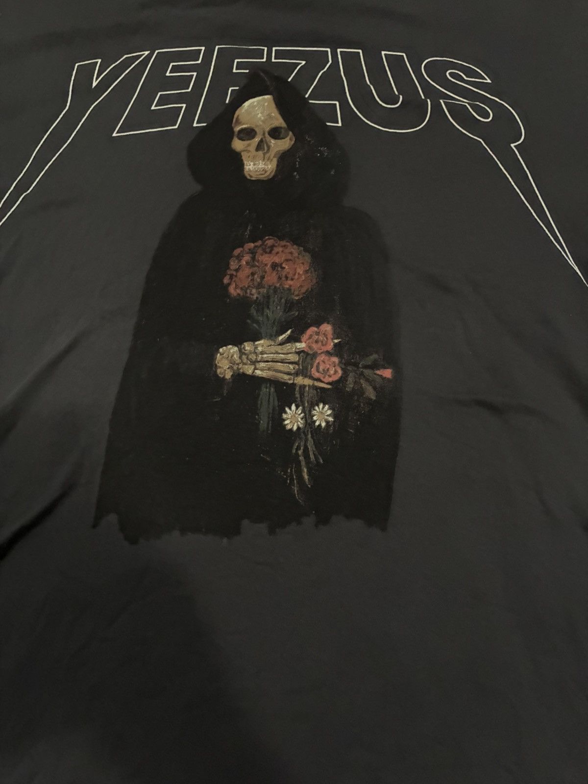 Kanye West Kanye West Yeezus Tour Grim Reaper Distressed T-Shirt Size US L / EU 52-54 / 3 - 3 Thumbnail