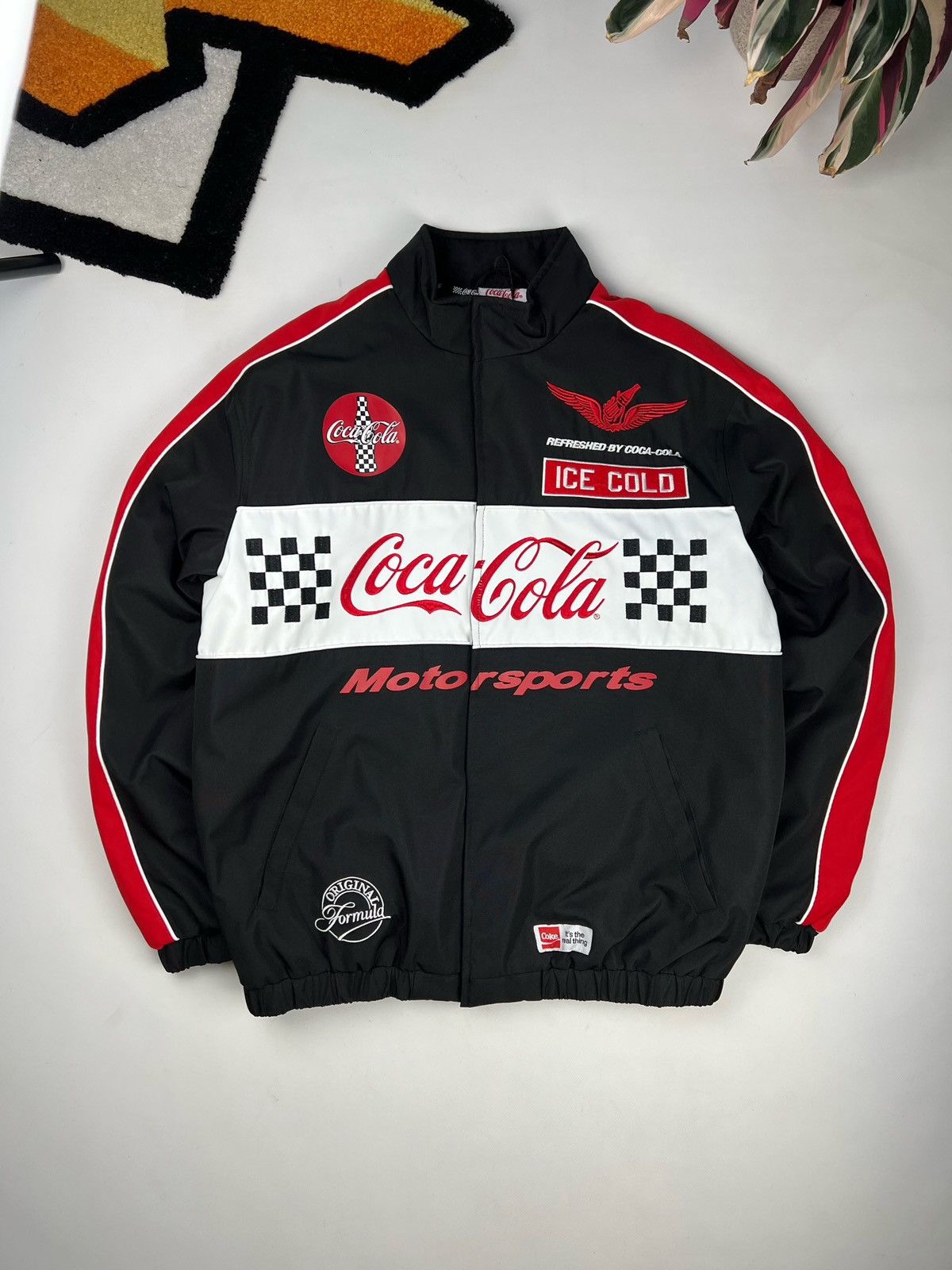 Vintage Vintage Coca Cola Racing Family Embroidered Jacket Coat | Grailed