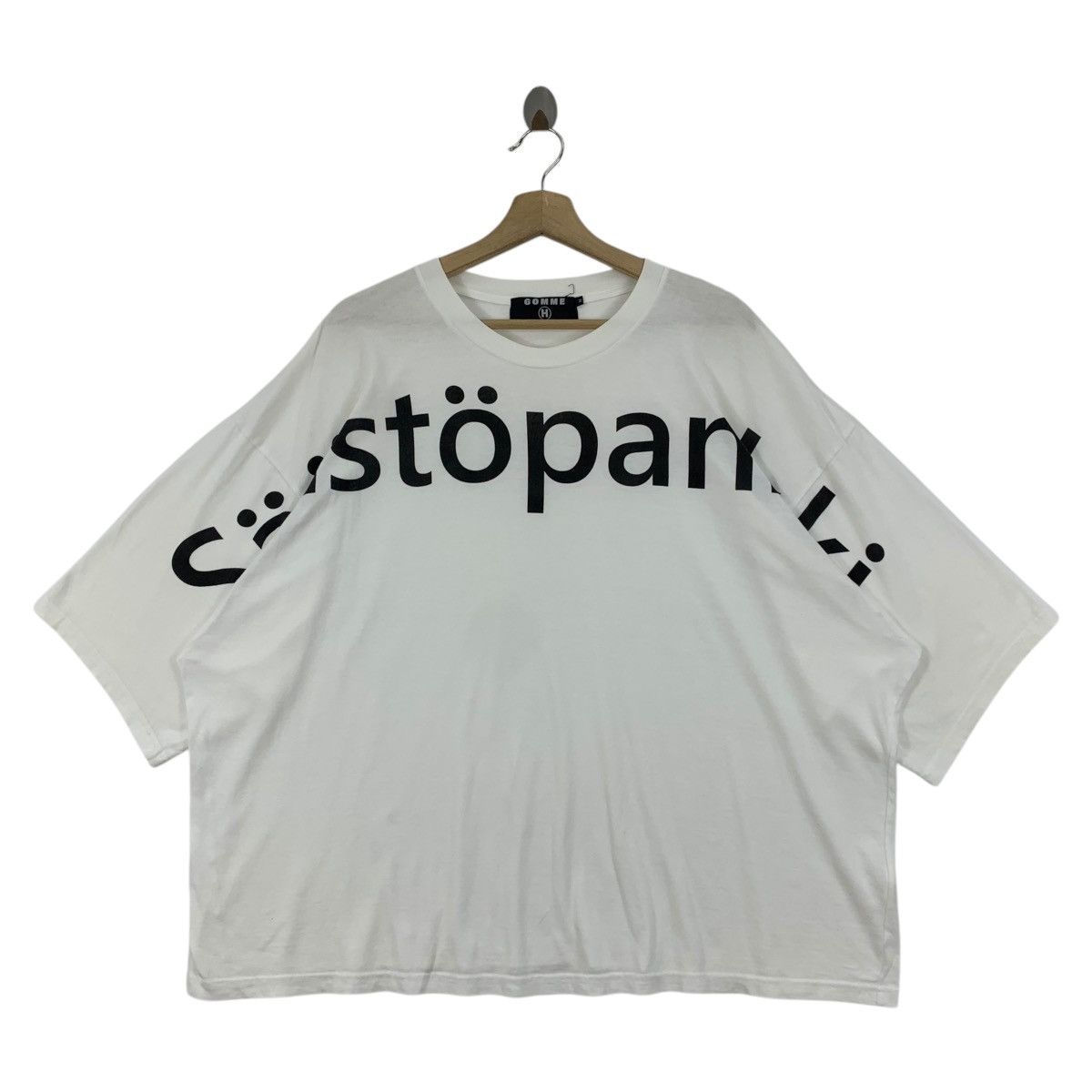 GOMME HOMME by MAKI HIROSHIGE ATELIER Spellout baggy tee