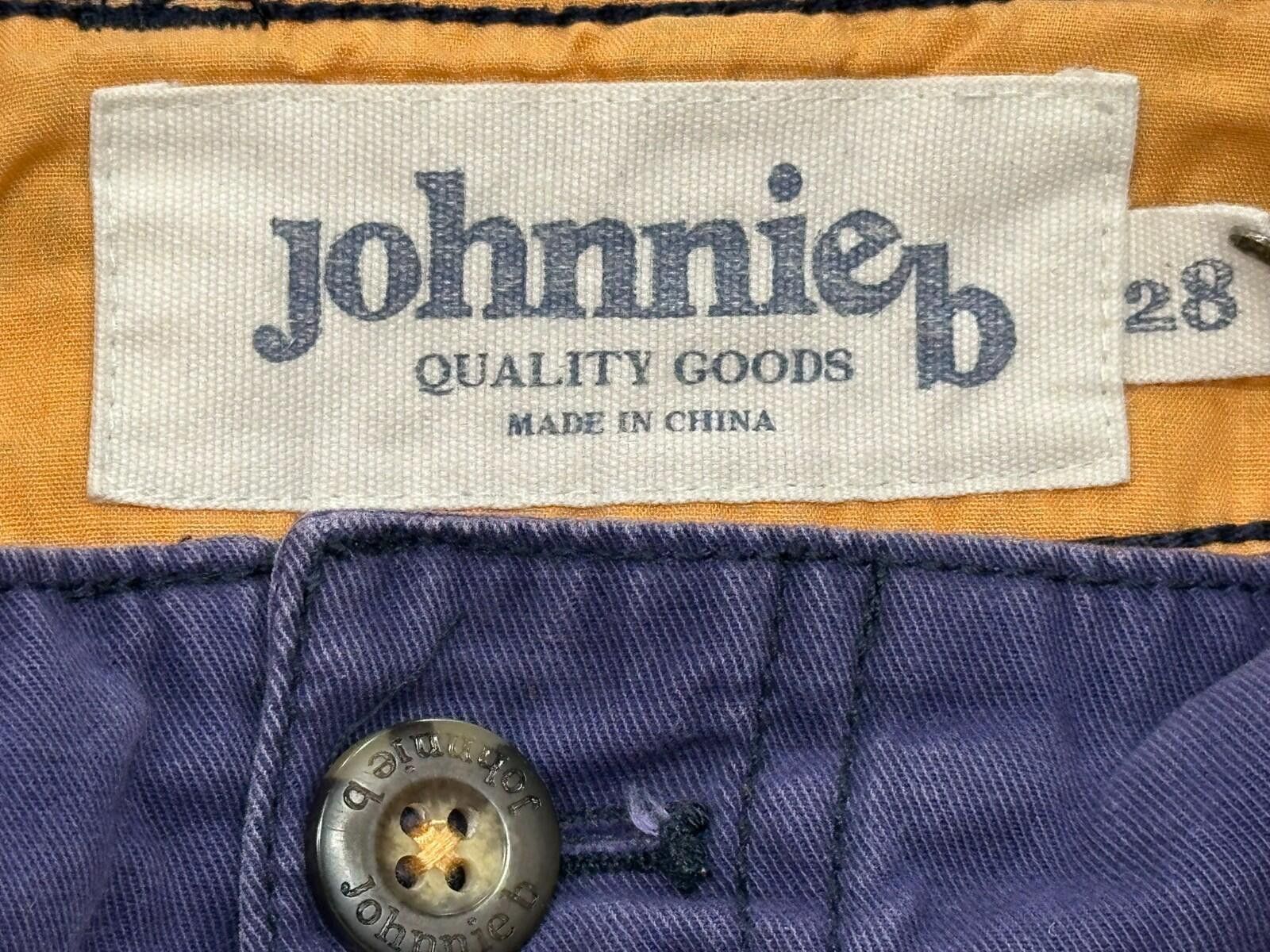 Other Johnnie B Flat Front 100% Cotton Chino Shorts Purple Mens 28 Size US 28 / EU 44 - 7 Thumbnail