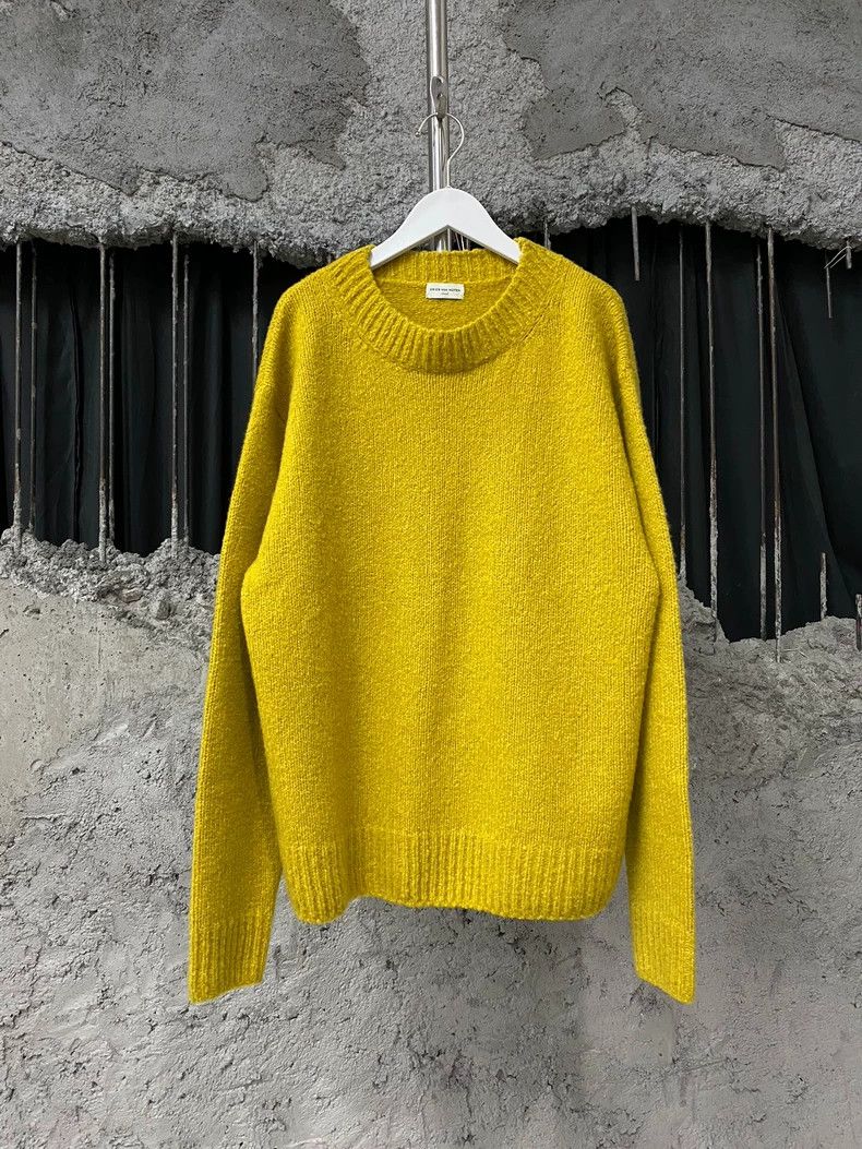 Dries Van Noten DRIES VAN NOTEN Yellow long-sleeved sweater Size S / US 4 / IT 40 - 1 Thumbnail