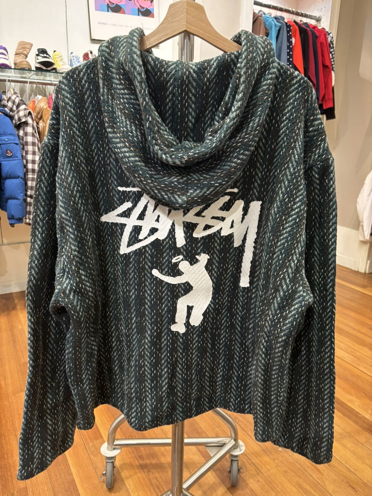 Stussy Stüssy Zip Up Angel Knit Hoodie Size US XL / EU 56 / 4 - 2 Thumbnail