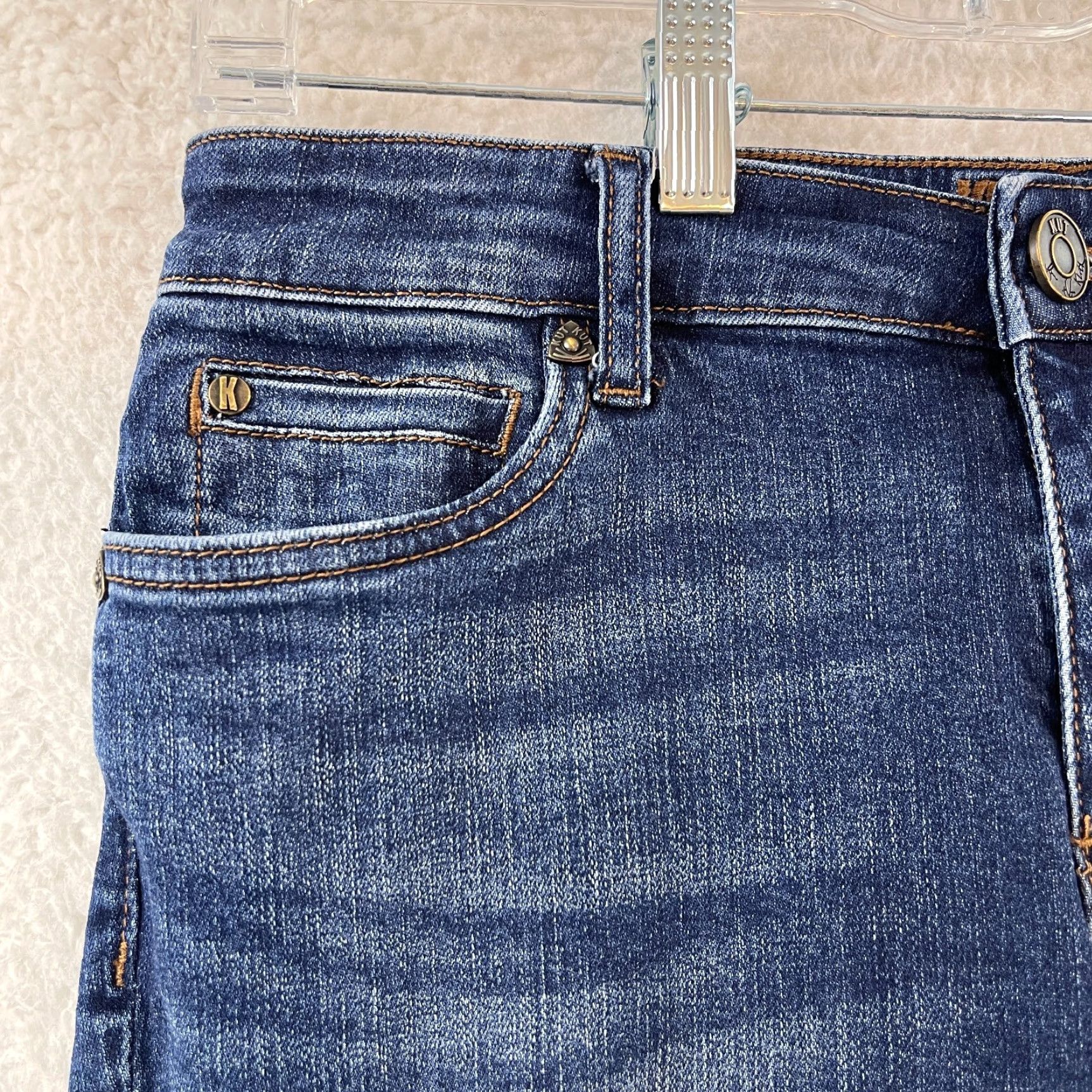 Vintage KUT from the Kloth Katy Boyfriend Jeans Womens Size 6 Blue Denim Mid-Rise Casual Jeans Size 28" / US 6 / IT 42 - 4 Thumbnail