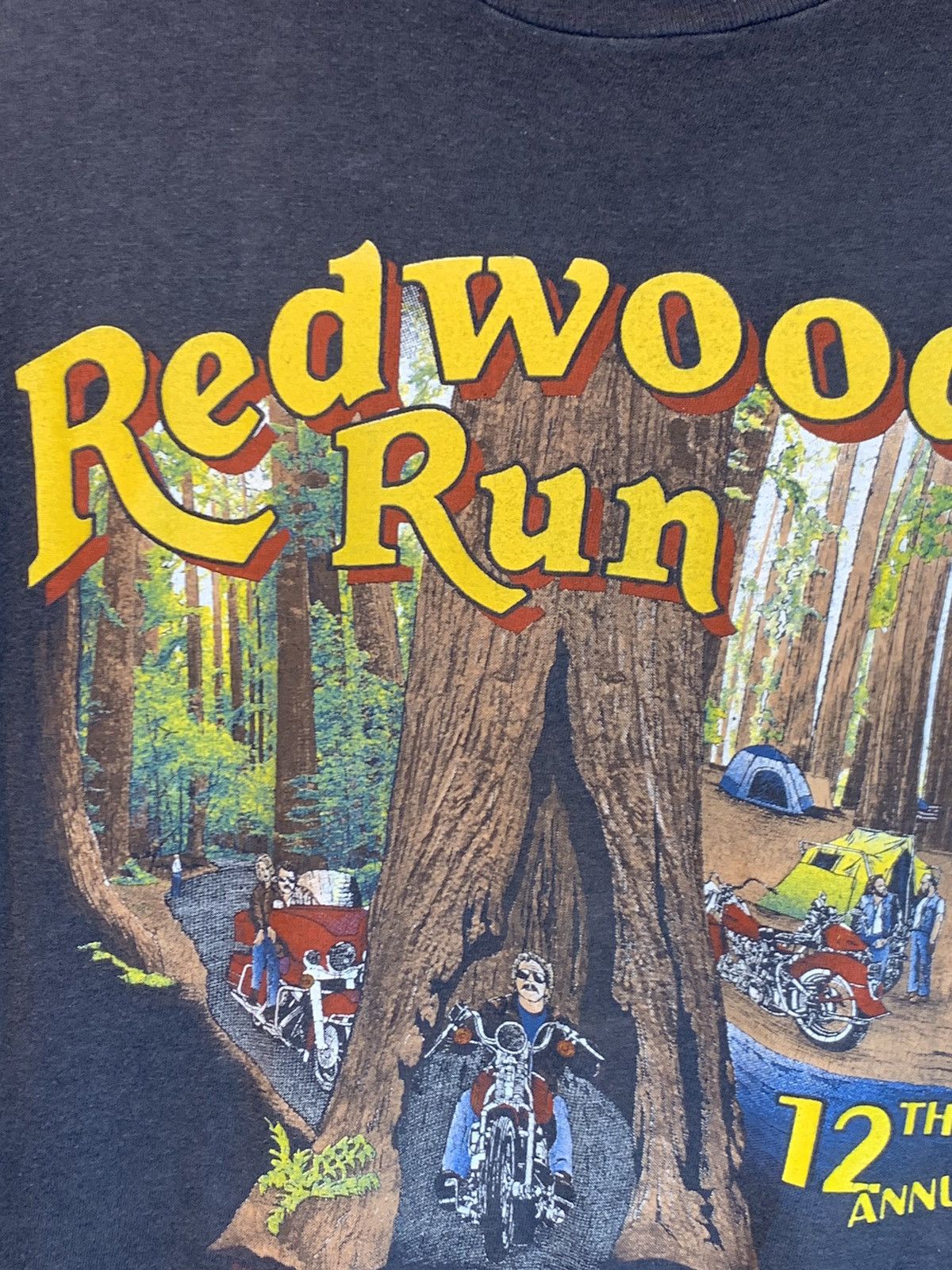 Harley Davidson × Vintage *RARE* Vintage 80’s Harley Davidson Redwood Run Biker Shirt Size US M / EU 48-50 / 2 - 5 Thumbnail
