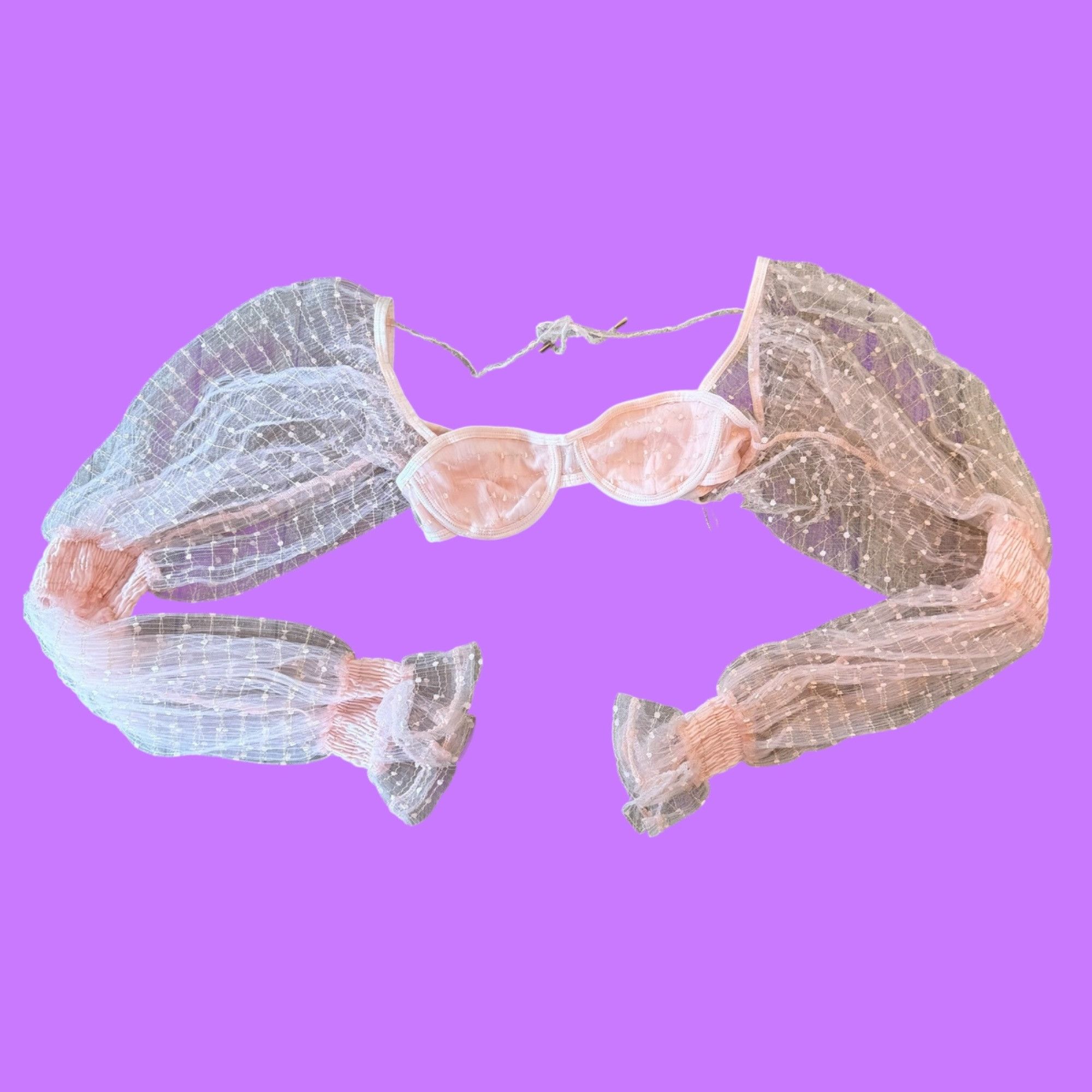 Other NWT ZYA The Label Pastel Pink Festival Wear Long Sleeve Shee Size M / US 6-8 / IT 42-44 - 1 Thumbnail