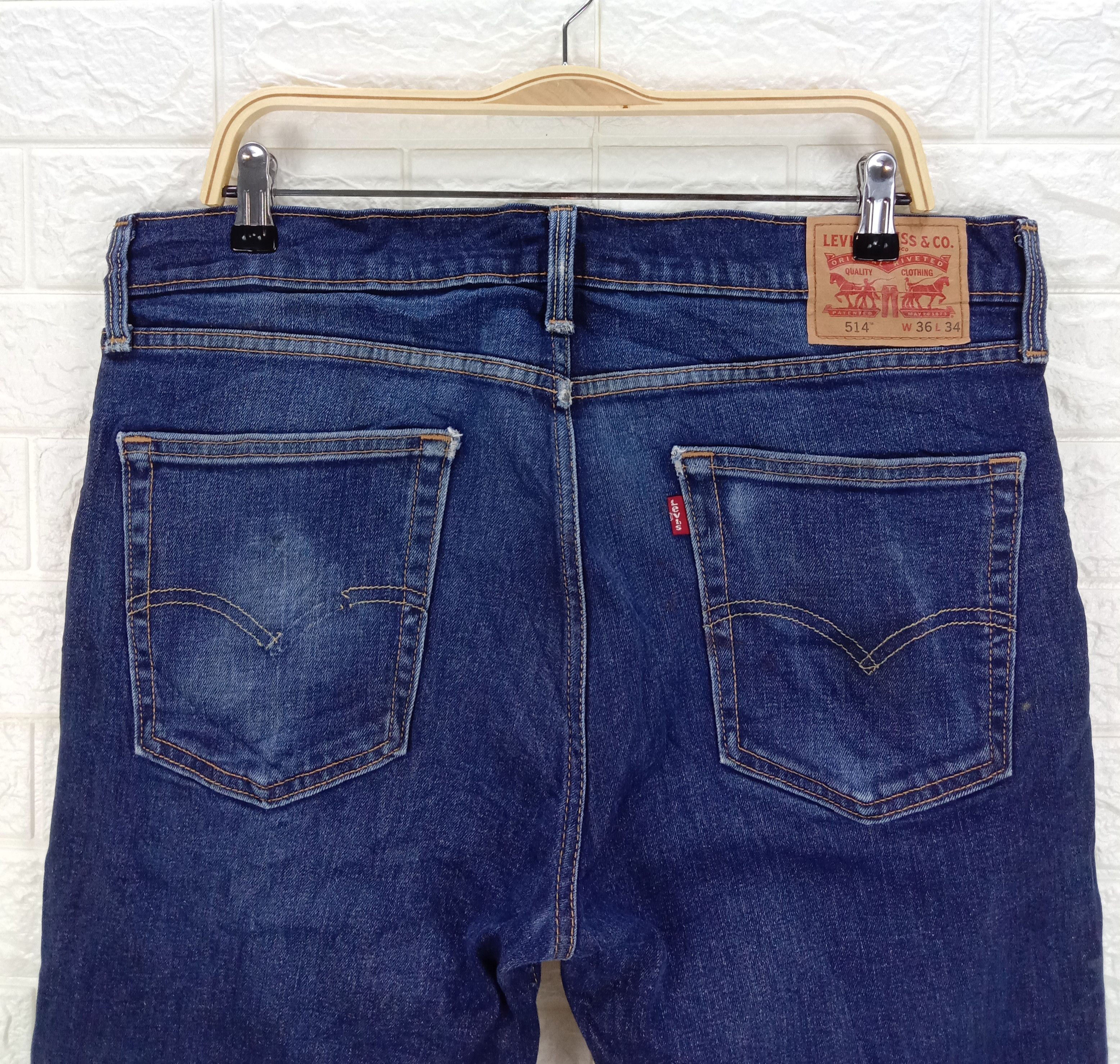 Levi's Vintage Levi's 514 Jeans Slim Straight Distressed Denim Size US 36 / EU 52 - 6 Thumbnail