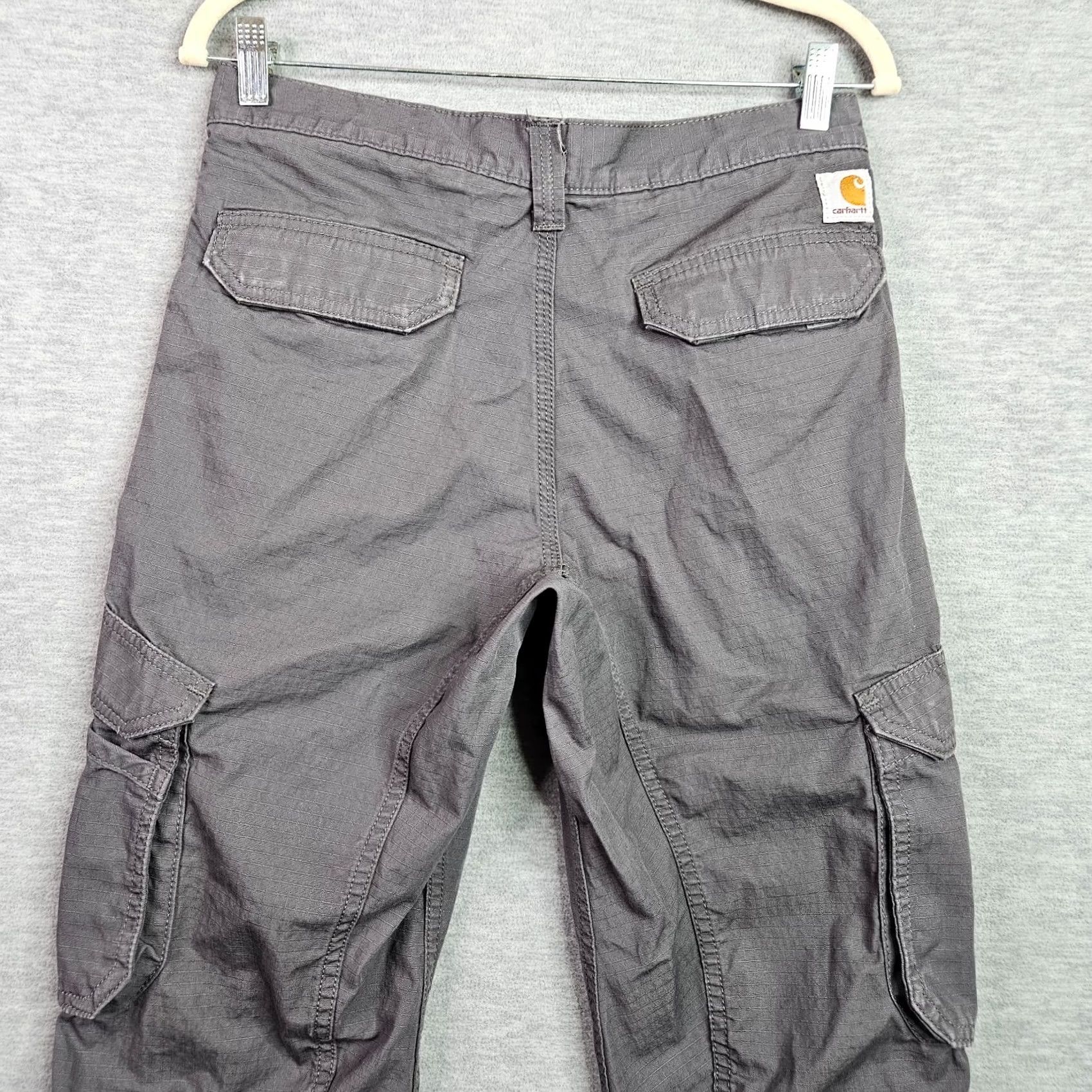 Carhartt VINTAGE Carhartt Force Cargo Pants Mens 30x28 Gray Relaxed Fit Workwear Size US 30 / EU 46 - 5 Thumbnail