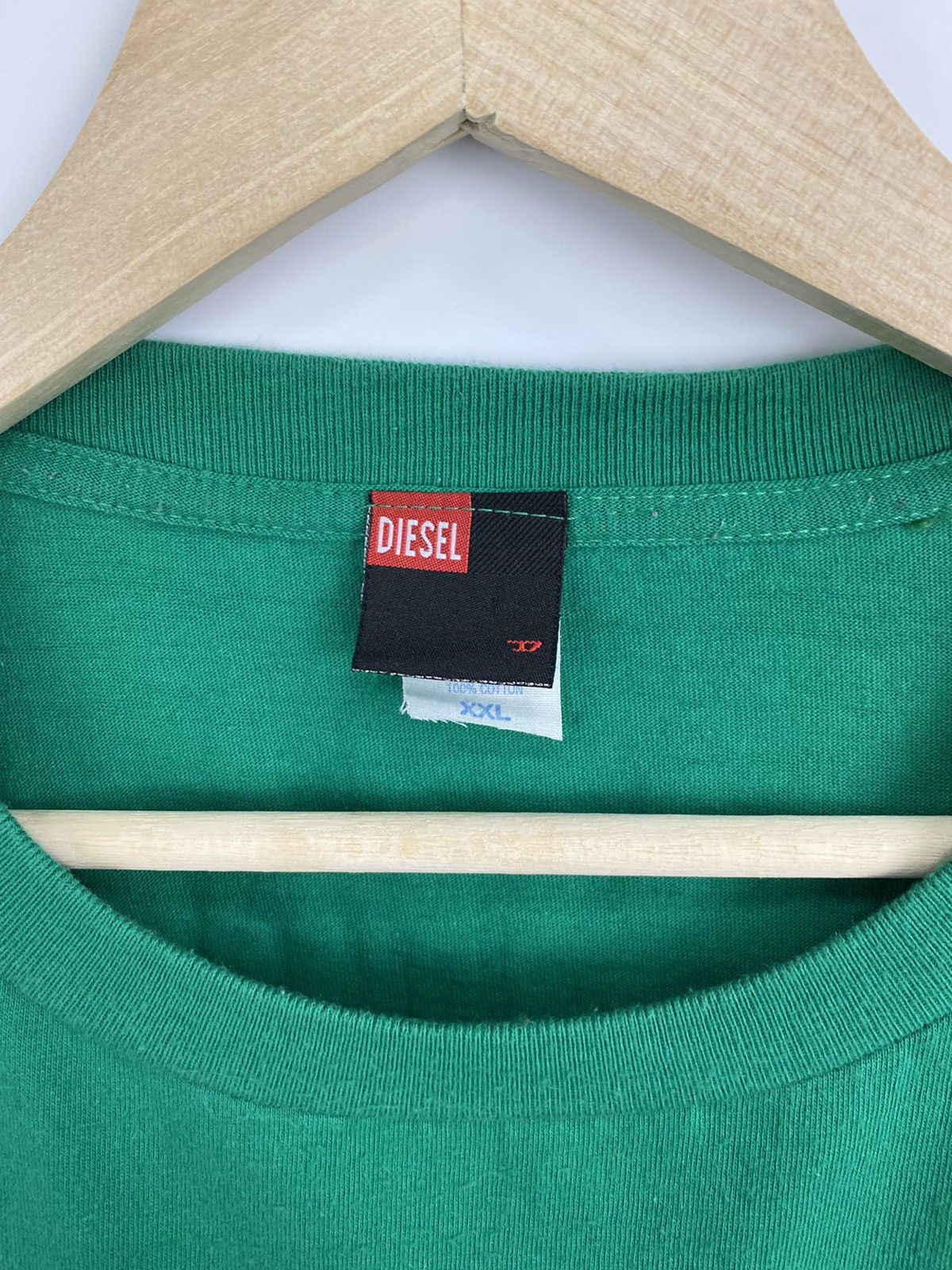 Diesel 🇺🇸 Vintage 90s Diesel Big Logo Retro T-Shirt Rare Y2K Size US XXL / EU 58 / 5 - 5 Thumbnail