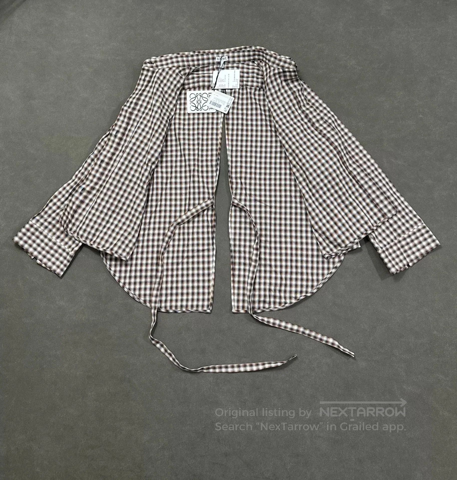 Loewe LOEWE FW24 Embroidered Logo Plaid Shirt. Size XS / US 0-2 / IT 36-38 - 5 Thumbnail