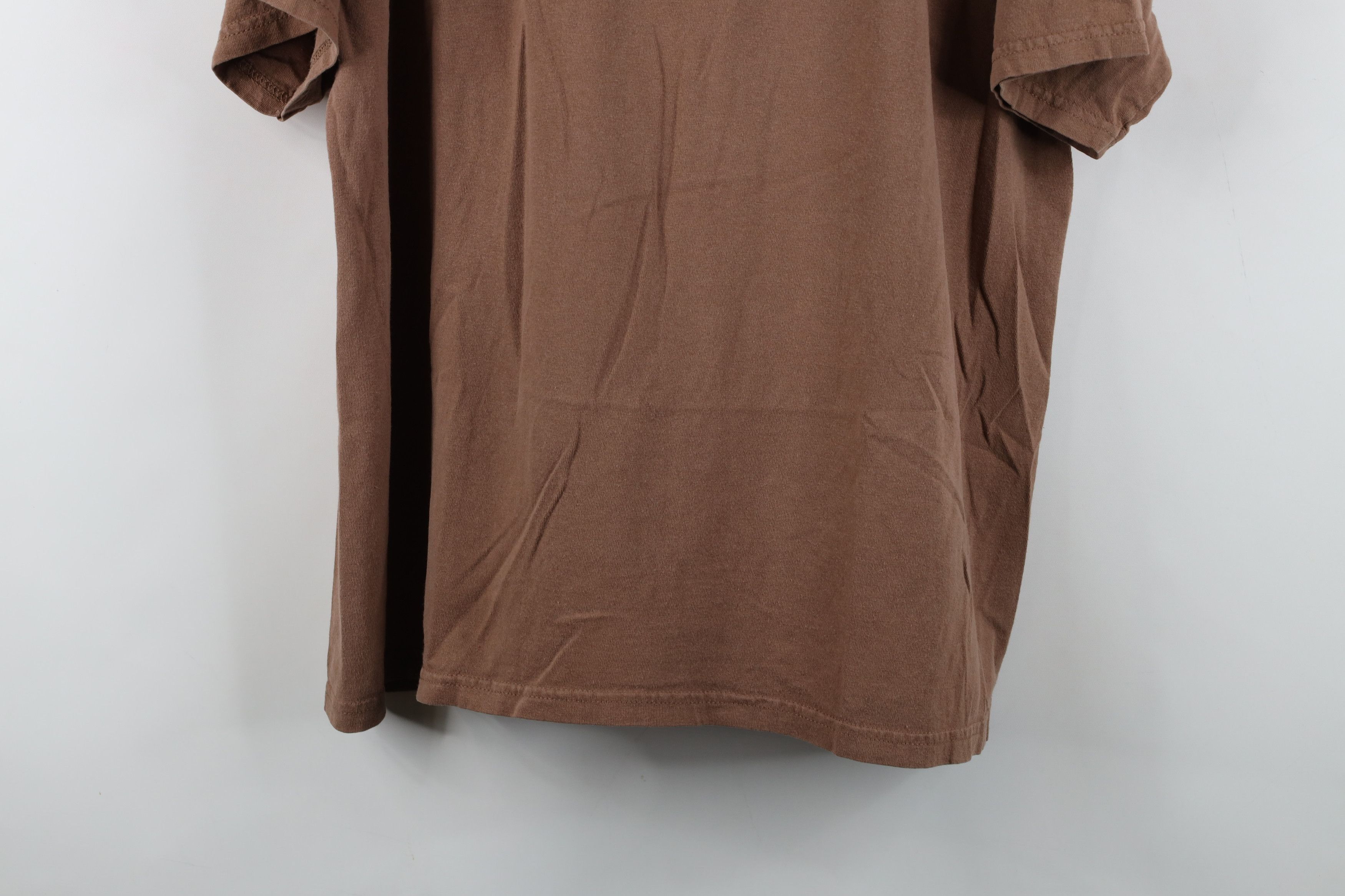 Vintage Vintage 90s Y2K Package USPS Postage Stamp T-Shirt Brown Size US XL / EU 56 / 4 - 3 Thumbnail