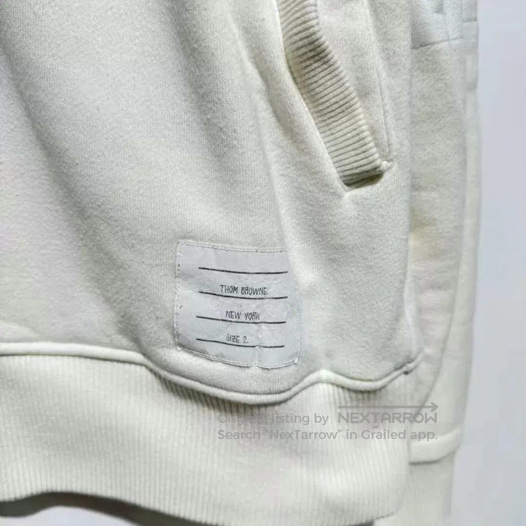 Thom Browne thom browne beige zip jacket with stripes. Size US M / EU 48-50 / 2 - 3 Thumbnail