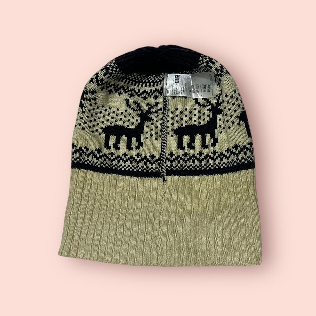 Japanese Brand × Jun Takahashi × Uniqlo VINTAGE UNIQLO DEERS KNITTED CUFFS BEANIE Size ONE SIZE - 23 Thumbnail