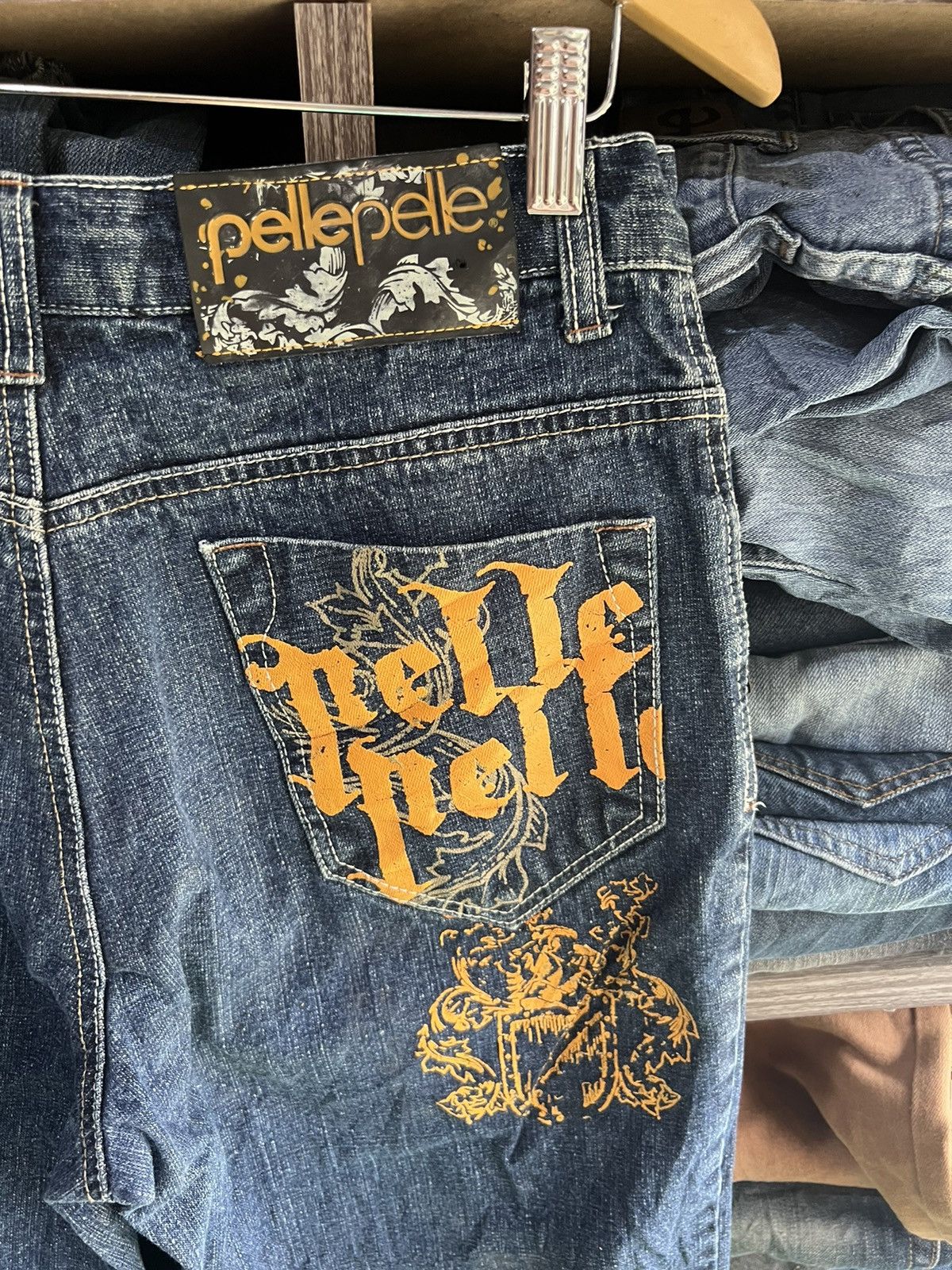 Pelle Pelle 🔥Pelle Pelle Pocket Print Denim Size US 30 / EU 46 - 11 Thumbnail