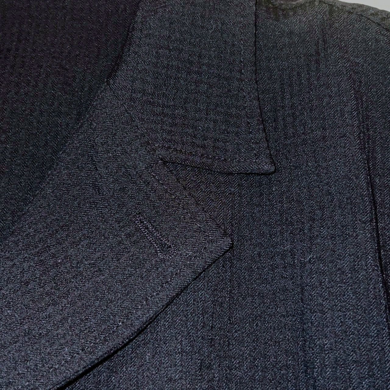 Emporio Armani $1020 EMPORIO ARMANI Honeycomb Short Cardigan Jacket Black Size US M / EU 48-50 / 2 - 7 Thumbnail