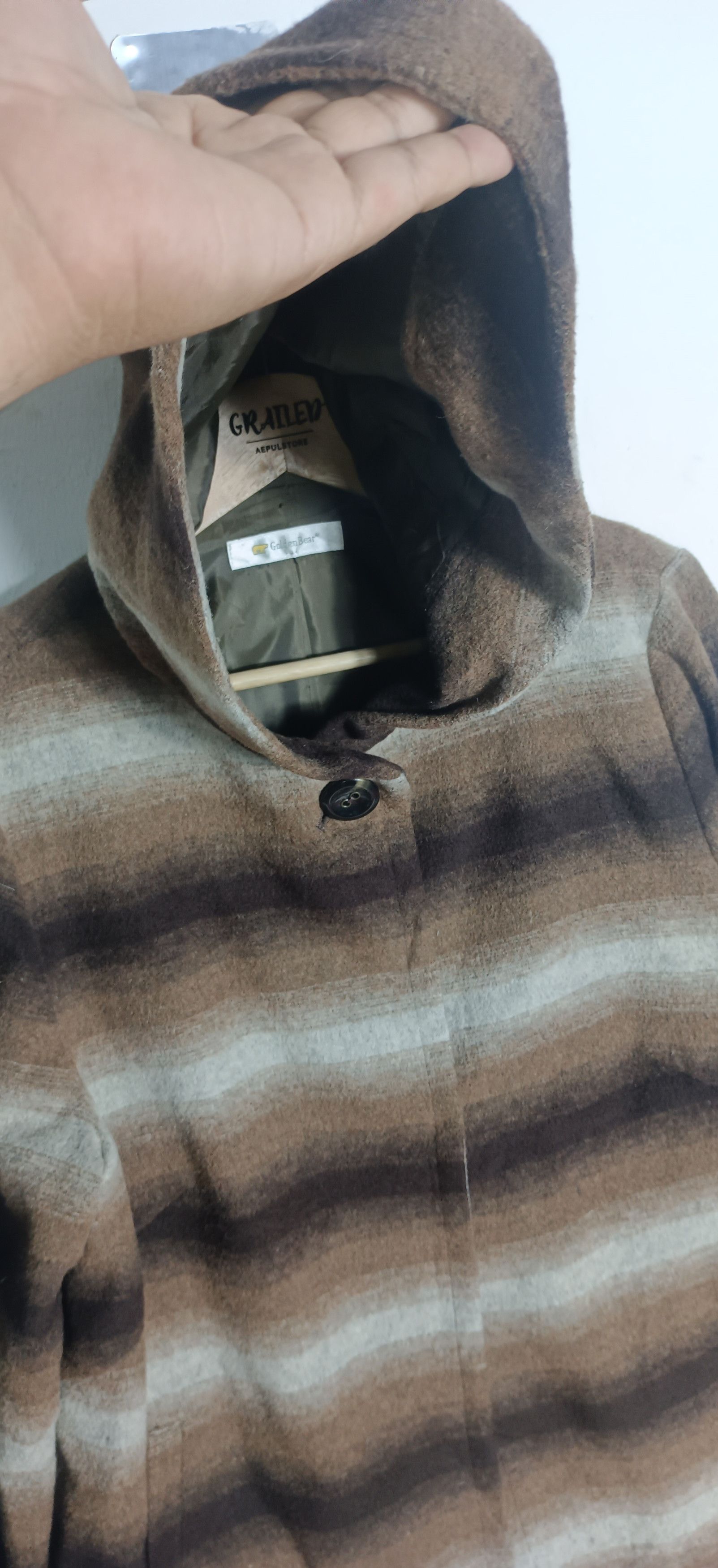 Golden Bear × Japanese Brand × Vintage Golden Bear A-line Coat Wool Blend Size XL Size US XL / EU 56 / 4 - 10 Thumbnail