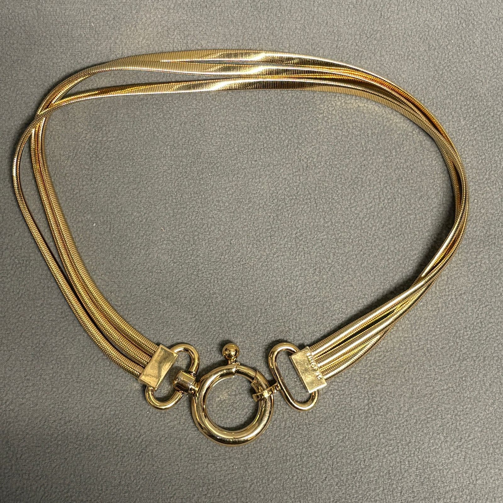 St. John St. John Gold Tone Triple Strand Chain Statement Belt Clasp Size ONE SIZE - 2 Thumbnail