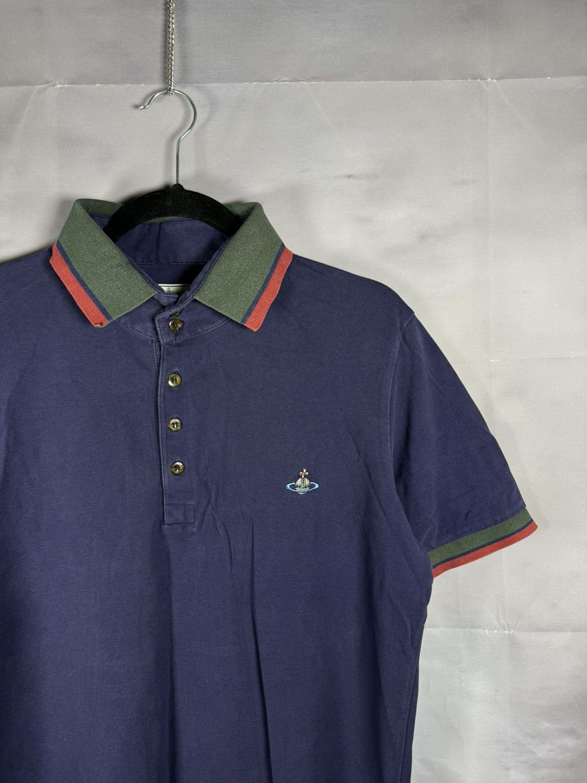 Designer × Vintage × Vivienne Westwood Vintage Vivienne Westwood 2 Krall Blue Polo Shirt Oldmoney Size US L / EU 52-54 / 3 - 2 Thumbnail