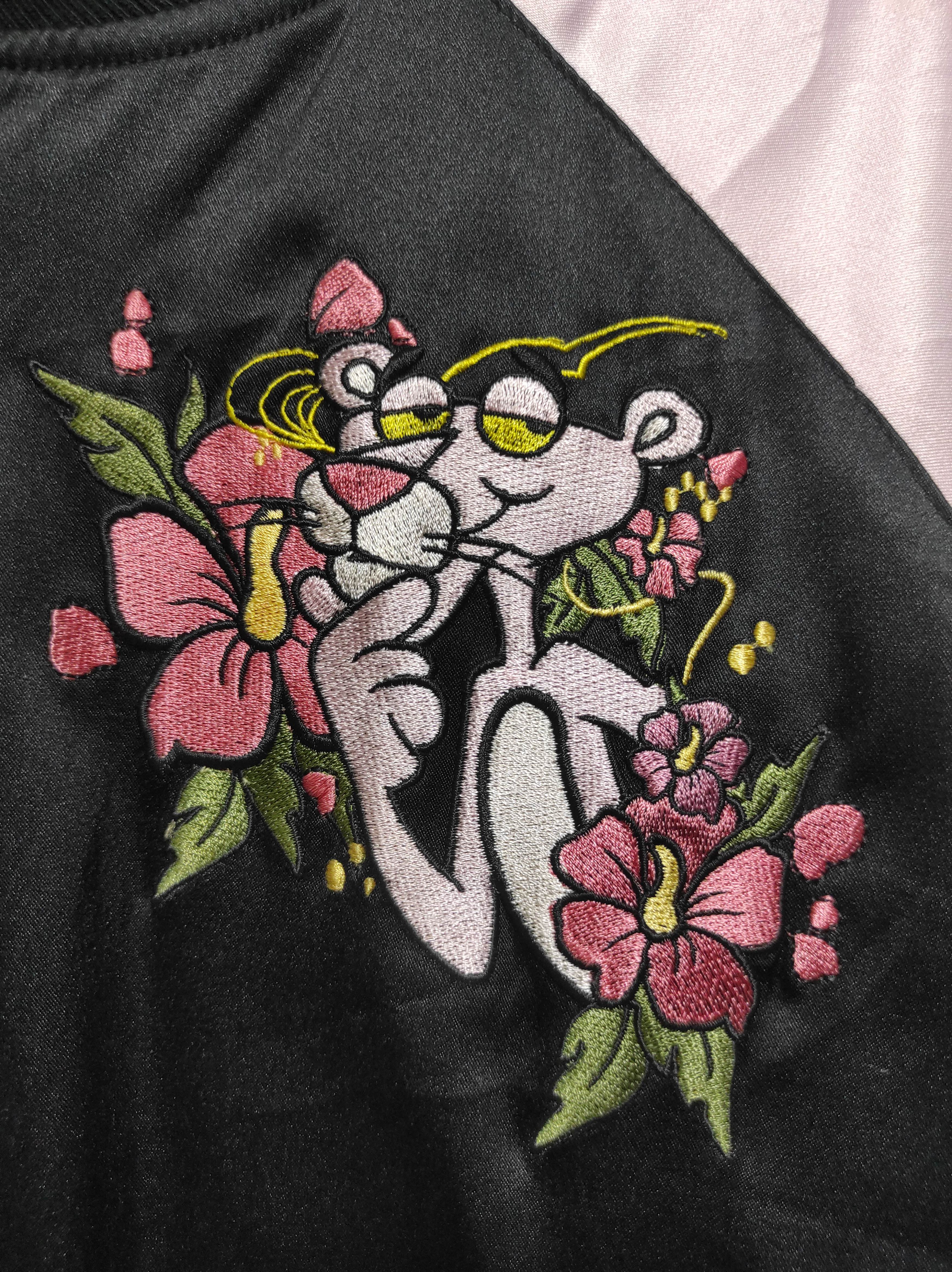 Japanese Brand Vintage Pink Panther Satin Embroidery Jacket Size US M / EU 48-50 / 2 - 9 Thumbnail