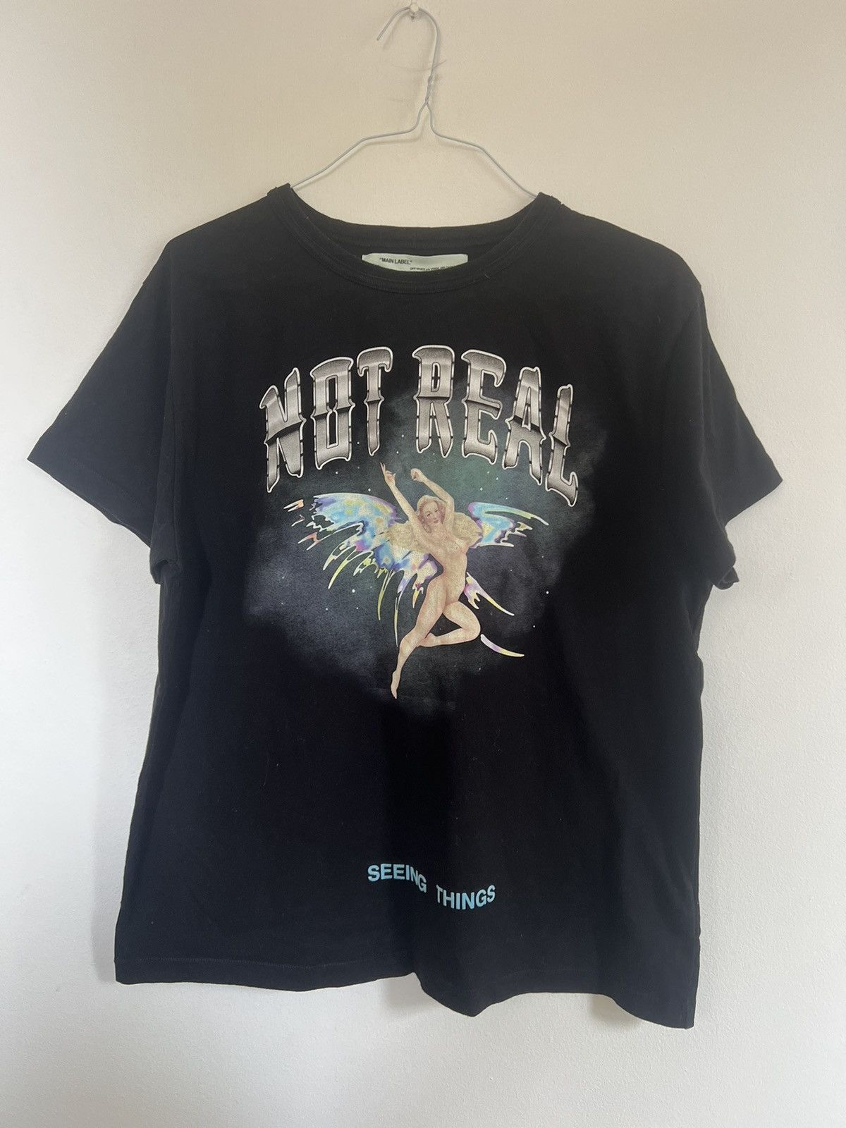 Off White “NOT REAL” 17FW TEE