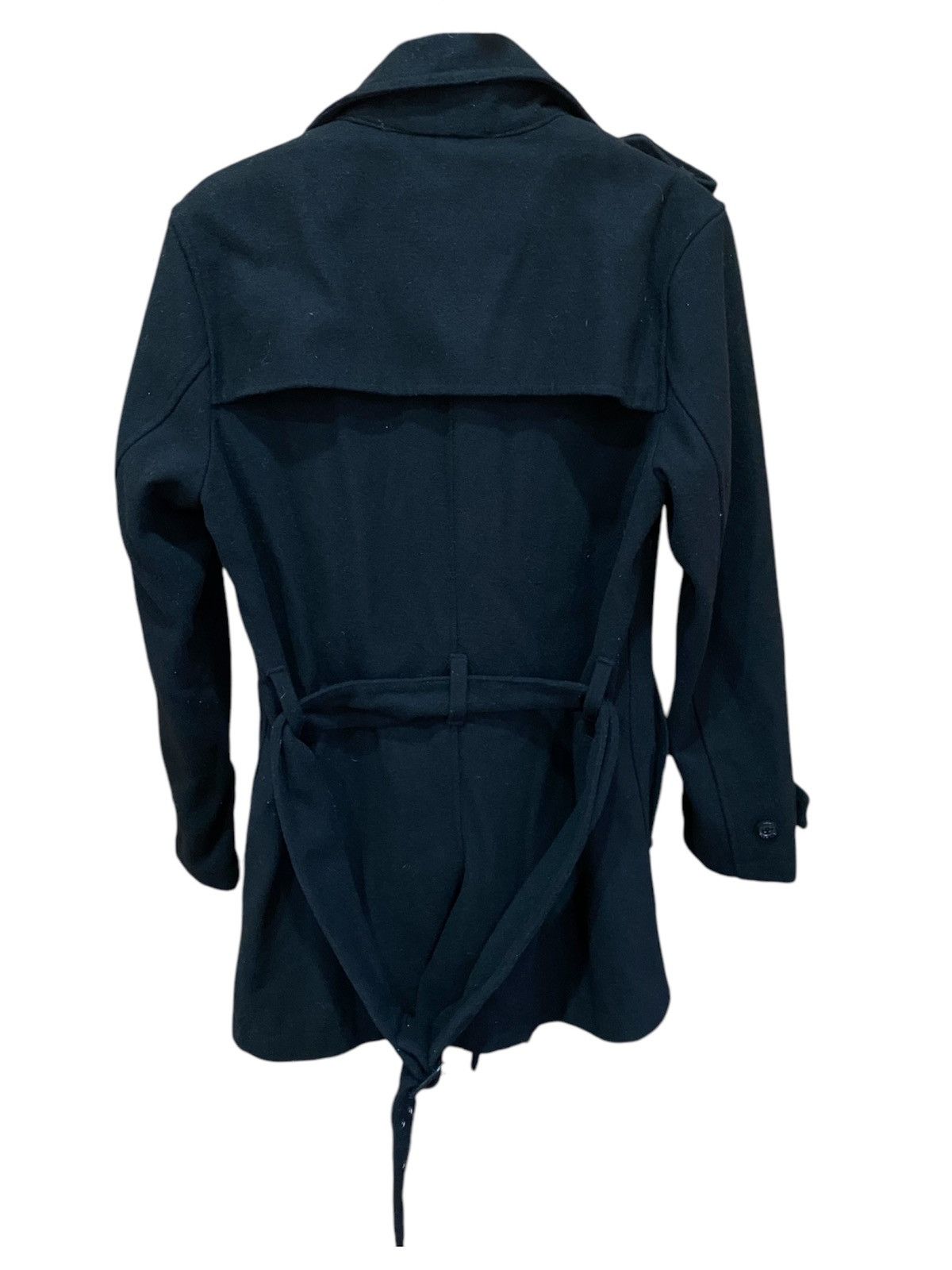 Roen Rare Roen Black Wool Peacoat Designer Japan Brand Size L / US 10 / IT 46 - 2 Thumbnail