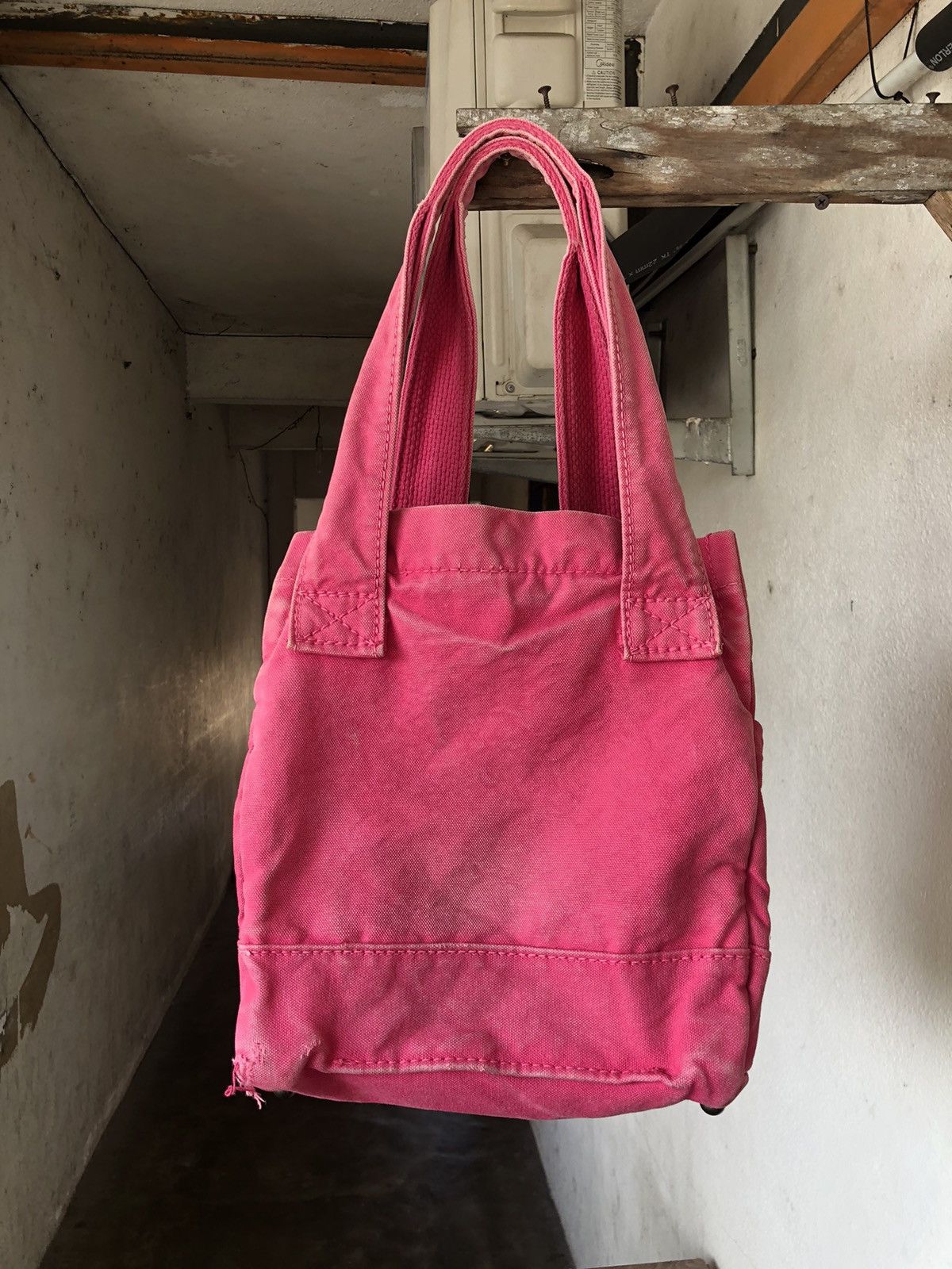Kapital Vintage Kapital Hard Canvas Distressed Tote Bag Size ONE SIZE - 5 Thumbnail